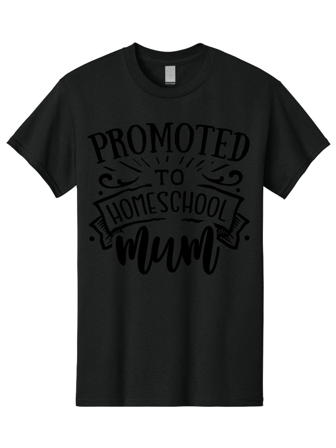 Promoted-To-Homeschool-Mum-1 Men'S Graphic Tee, 100% Cotton, Comfortable Casual Summer Wear, Machine Washable, Homeschool Mum, Mom Life, Parenting, Education, Homeschooling, Funny Quote, Humorous Design, Mom Quote, Inspirational Quote Aab419 3
