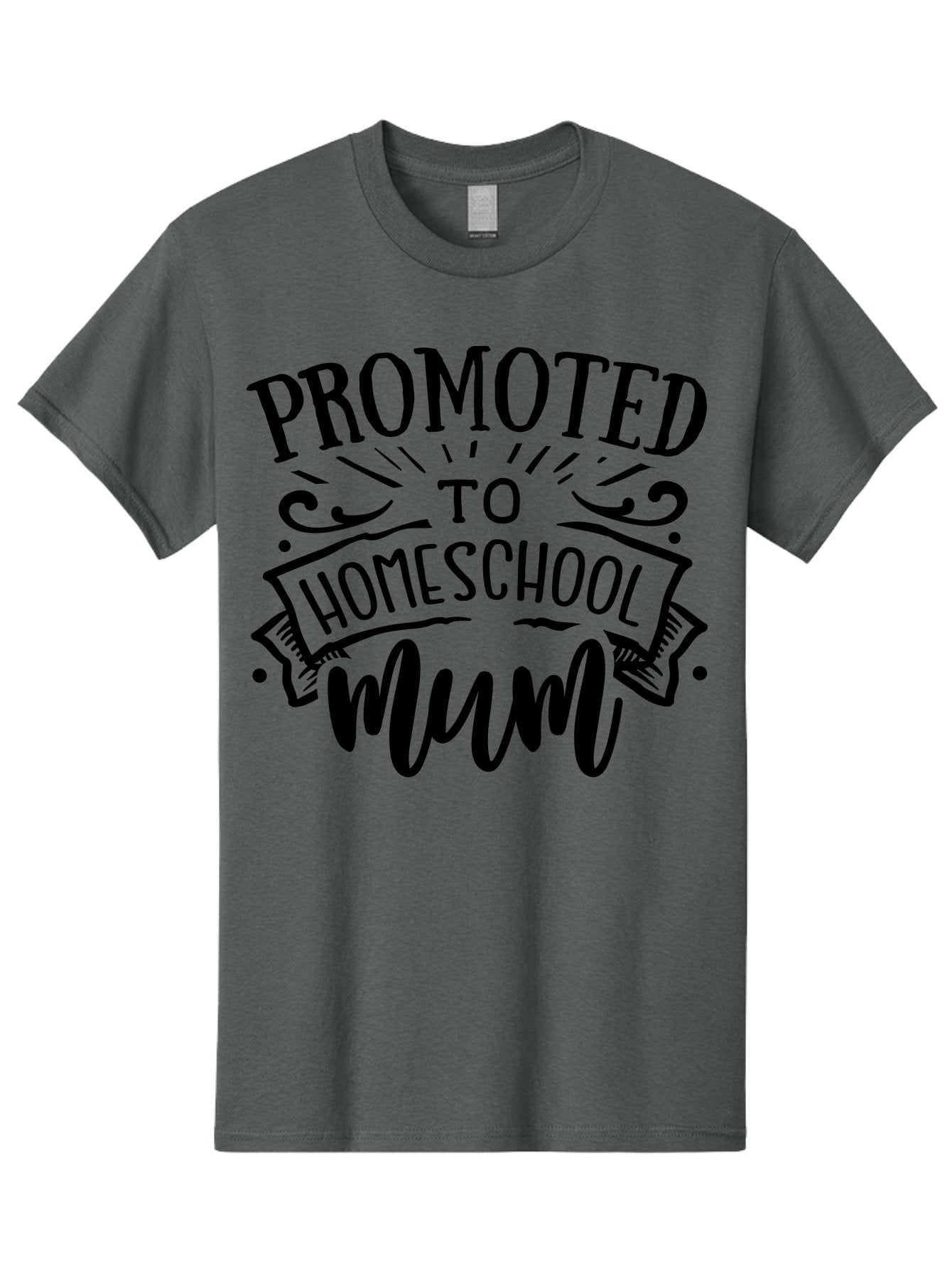 Promoted-To-Homeschool-Mum-1 Men'S Graphic Tee, 100% Cotton, Comfortable Casual Summer Wear, Machine Washable, Homeschool Mum, Mom Life, Parenting, Education, Homeschooling, Funny Quote, Humorous Design, Mom Quote, Inspirational Quote Aab419 7