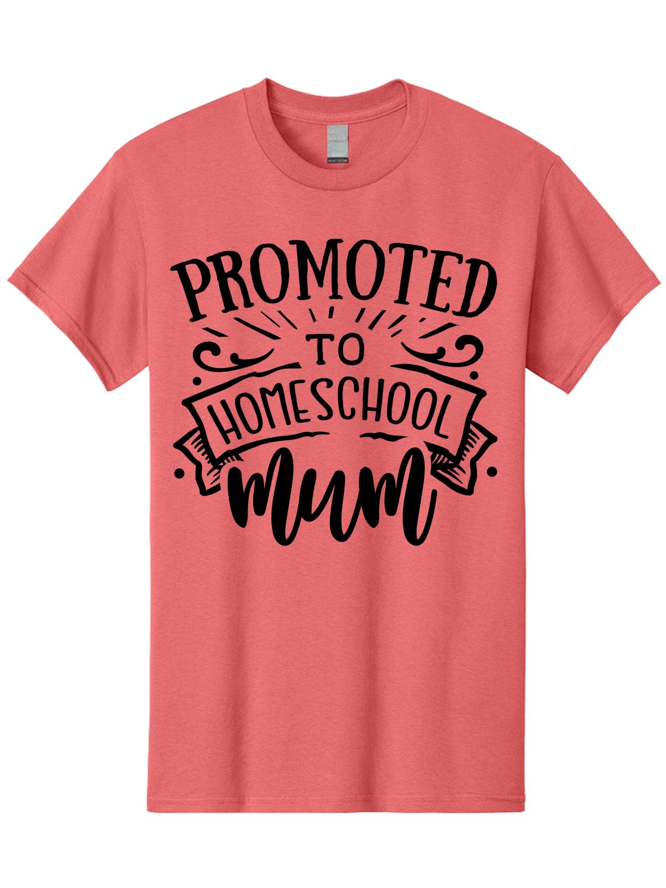 Promoted-To-Homeschool-Mum-1 Men'S Graphic Tee, 100% Cotton, Comfortable Casual Summer Wear, Machine Washable, Homeschool Mum, Mom Life, Parenting, Education, Homeschooling, Funny Quote, Humorous Design, Mom Quote, Inspirational Quote Aab419 6
