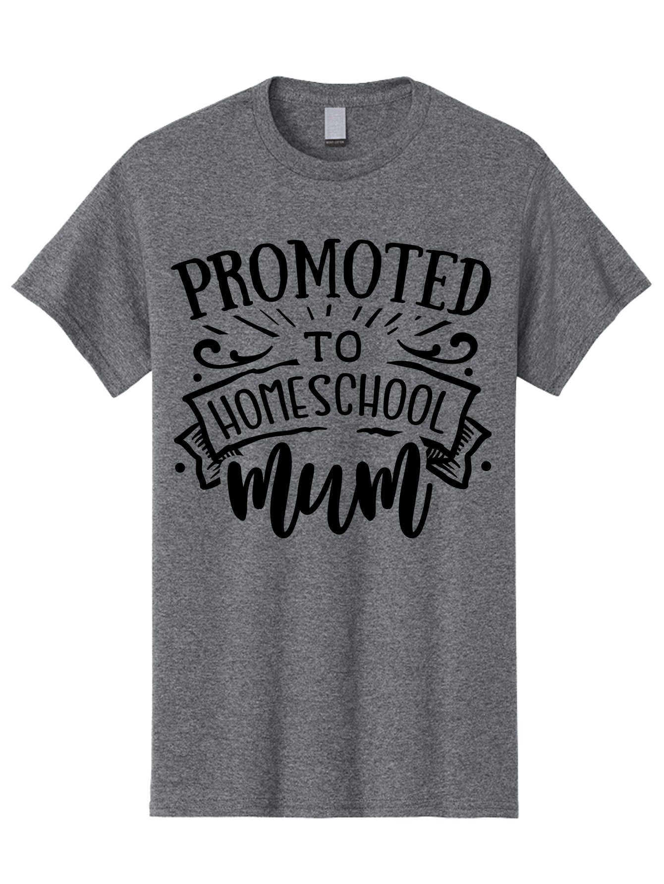 Promoted-To-Homeschool-Mum-1 Men'S Graphic Tee, 100% Cotton, Comfortable Casual Summer Wear, Machine Washable, Homeschool Mum, Mom Life, Parenting, Education, Homeschooling, Funny Quote, Humorous Design, Mom Quote, Inspirational Quote Aab419 9