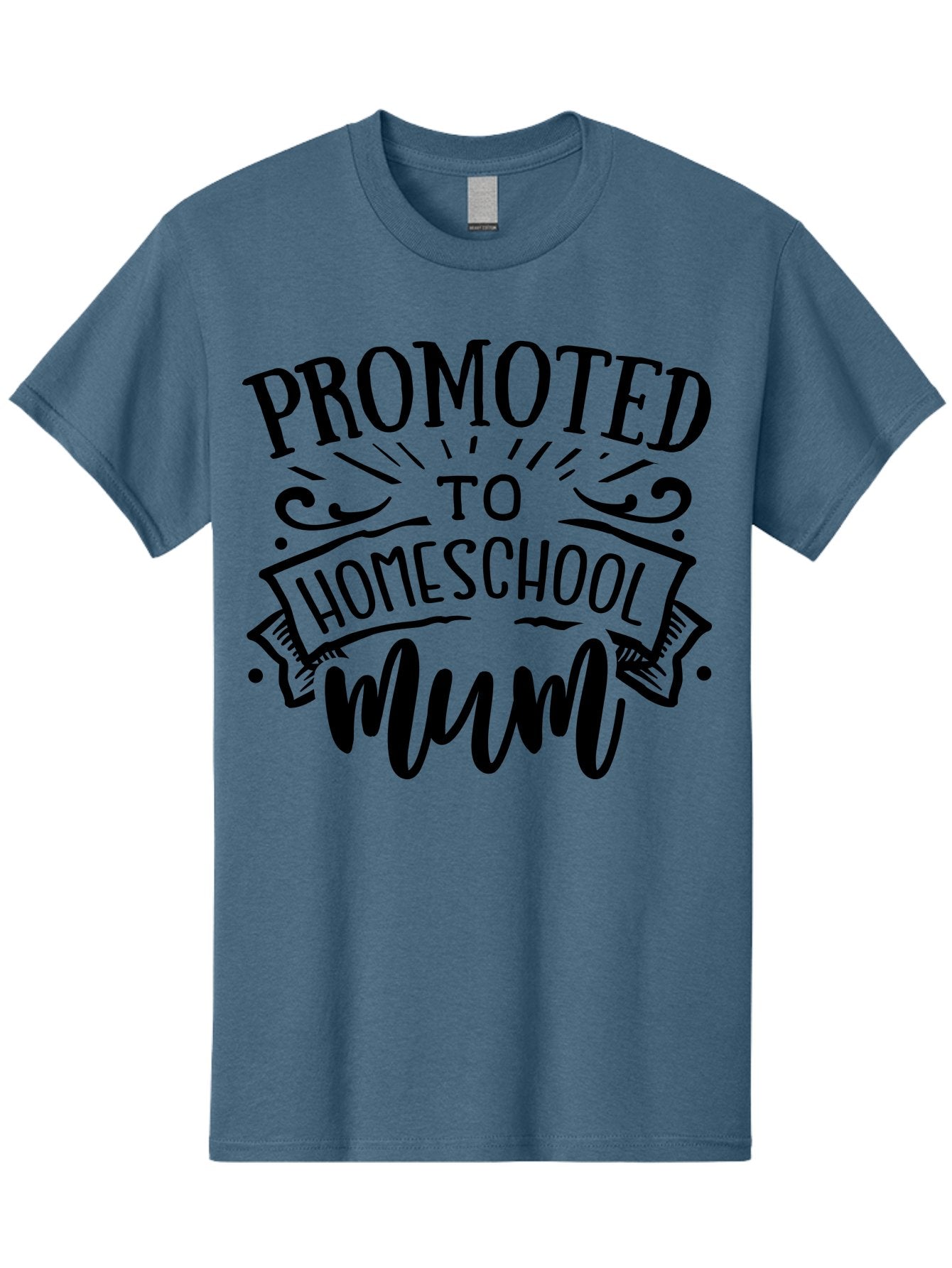 Promoted-To-Homeschool-Mum-1 Men'S Graphic Tee, 100% Cotton, Comfortable Casual Summer Wear, Machine Washable, Homeschool Mum, Mom Life, Parenting, Education, Homeschooling, Funny Quote, Humorous Design, Mom Quote, Inspirational Quote Aab419 4