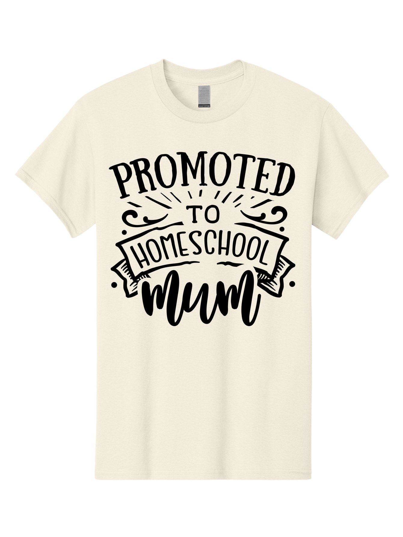 Promoted-To-Homeschool-Mum-1 Men'S Graphic Tee, 100% Cotton, Comfortable Casual Summer Wear, Machine Washable, Homeschool Mum, Mom Life, Parenting, Education, Homeschooling, Funny Quote, Humorous Design, Mom Quote, Inspirational Quote Aab419 10