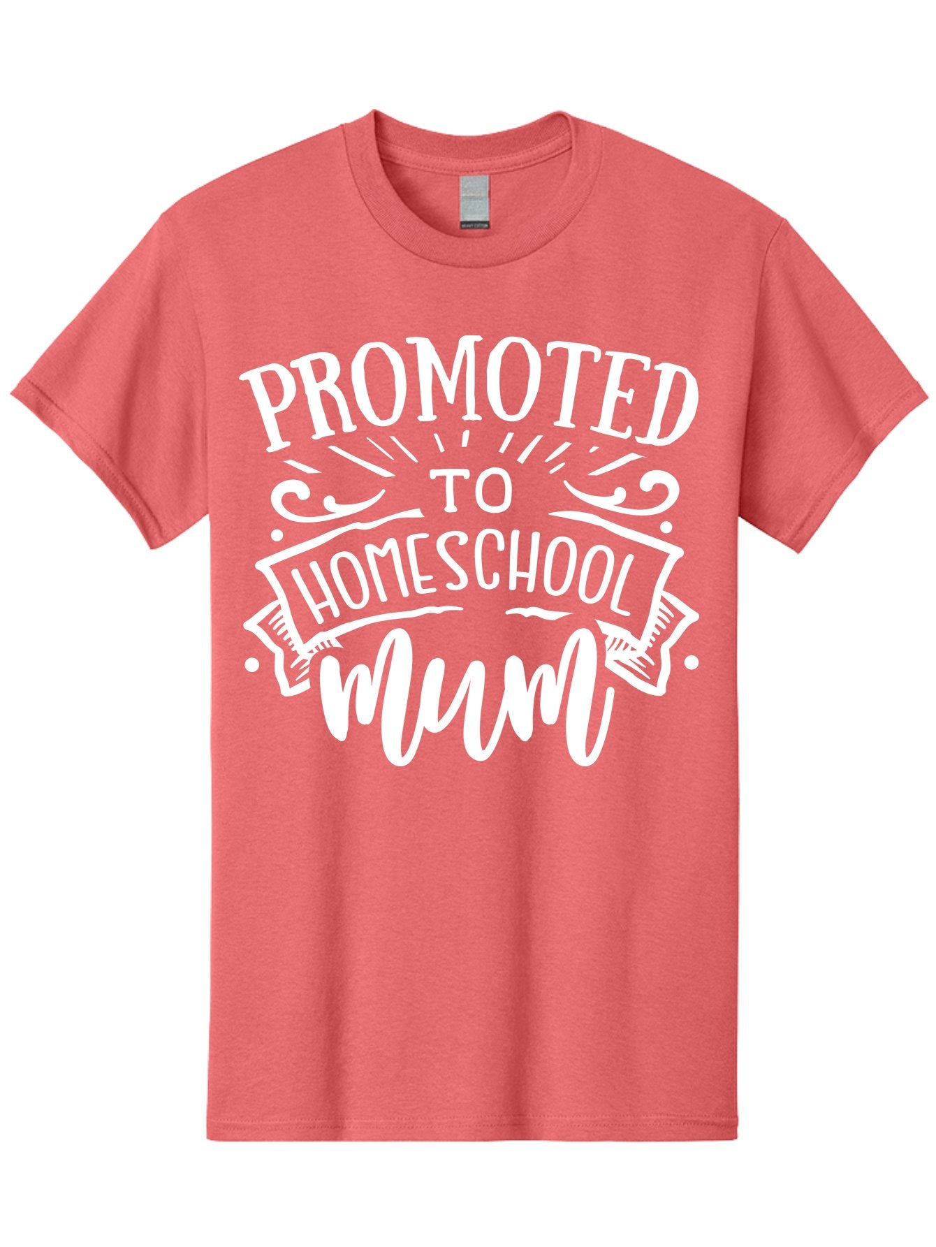Promoted-To-Homeschool-Mum Men'S Graphic Tee, 100% Cotton, Comfortable Casual Summer Wear, Machine Washable, Homeschool Mom, Promoted To Homeschool Mum, Homeschooling, Mom Life, Parenting, Education, Funny Quote, Humorous Saying Aab420 5