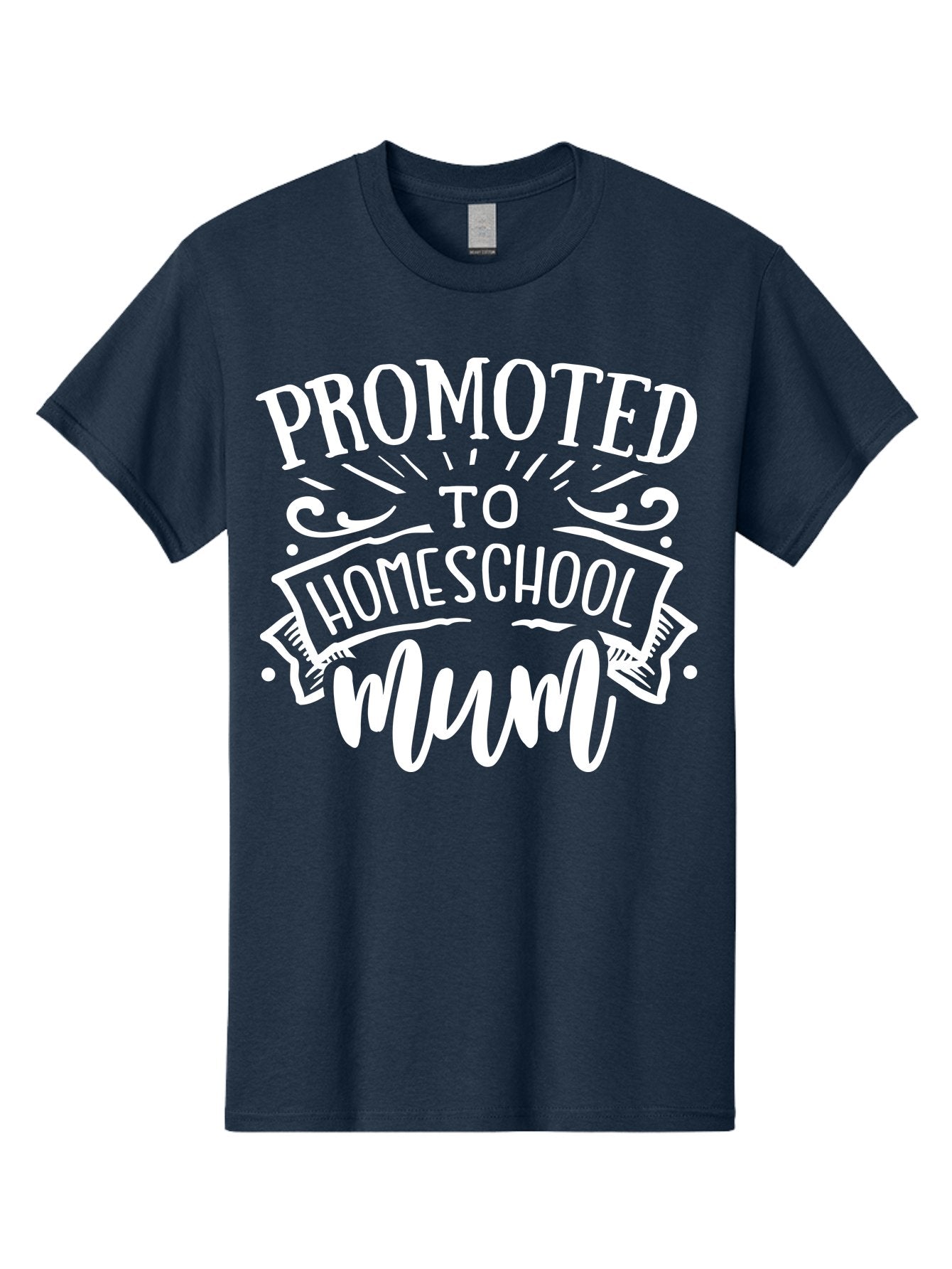 Promoted-To-Homeschool-Mum Men'S Graphic Tee, 100% Cotton, Comfortable Casual Summer Wear, Machine Washable, Homeschool Mom, Promoted To Homeschool Mum, Homeschooling, Mom Life, Parenting, Education, Funny Quote, Humorous Saying Aab420 13