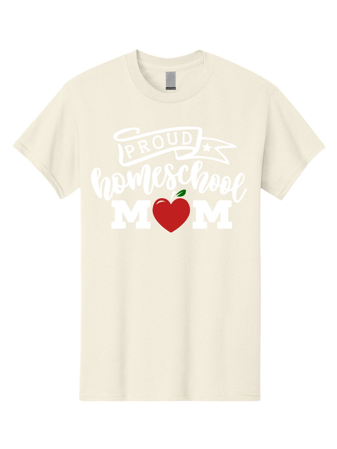 Proud-Homeschool-Mom-2 Men'S Graphic Tee, 100% Cotton, Comfortable Casual Summer Wear, Machine Washable, Homeschool Mom, Proud Parent, Apple Symbol, Homeschooling, Parenting, Education, Love For Learning, Red Apple Aab422 15