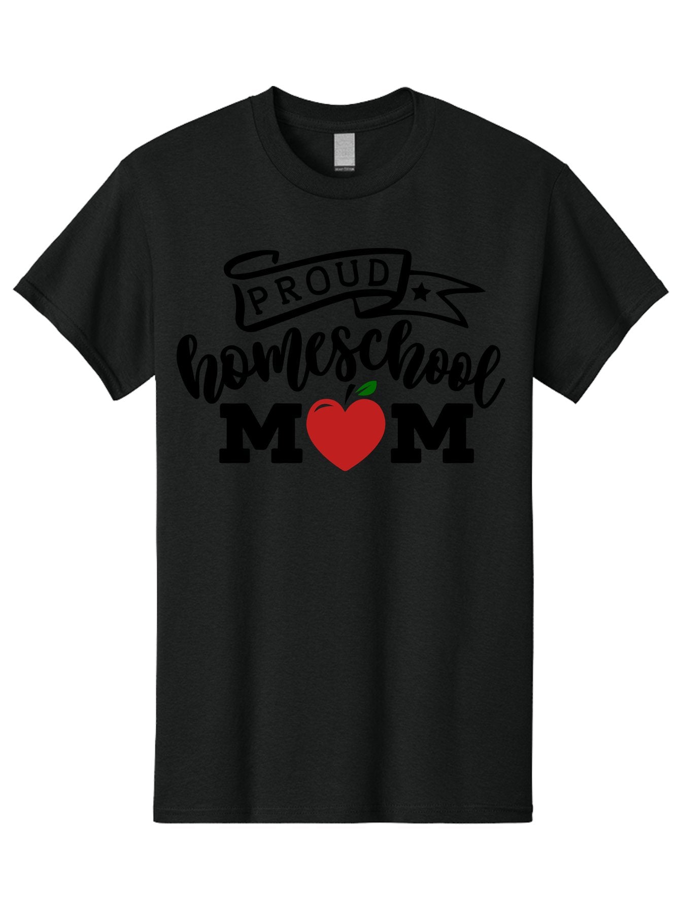 Proud-Homeschool-Mom-3 Men'S Graphic Tee, 100% Cotton, Comfortable Casual Summer Wear, Machine Washable, Homeschool Mom, Proud Parent, Homeschooling, Parenting, Education, Apple, Mother, Proud Homeschool Mom, Family, Love Aab423 6