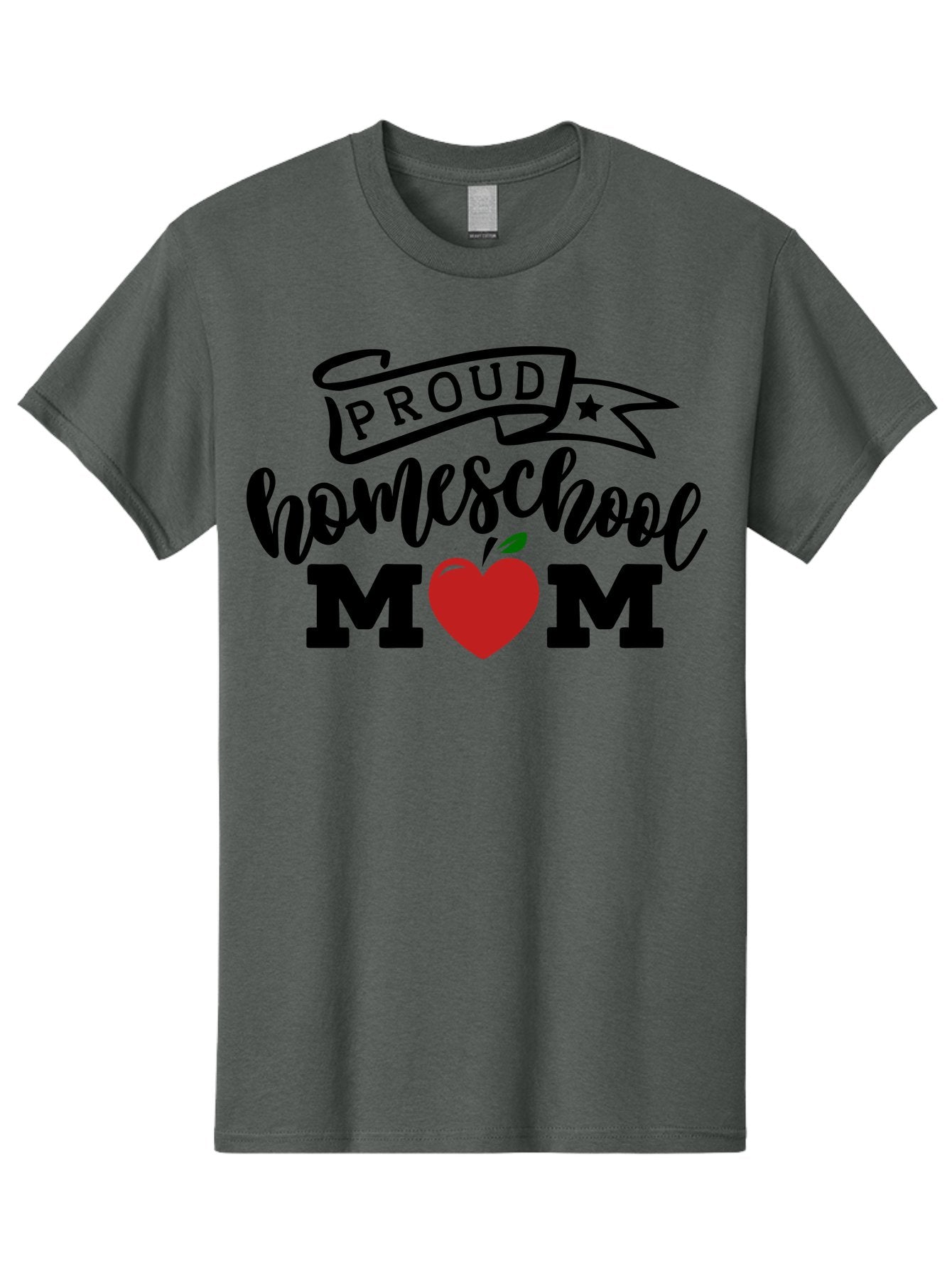 Proud-Homeschool-Mom-3 Men'S Graphic Tee, 100% Cotton, Comfortable Casual Summer Wear, Machine Washable, Homeschool Mom, Proud Parent, Homeschooling, Parenting, Education, Apple, Mother, Proud Homeschool Mom, Family, Love Aab423 8