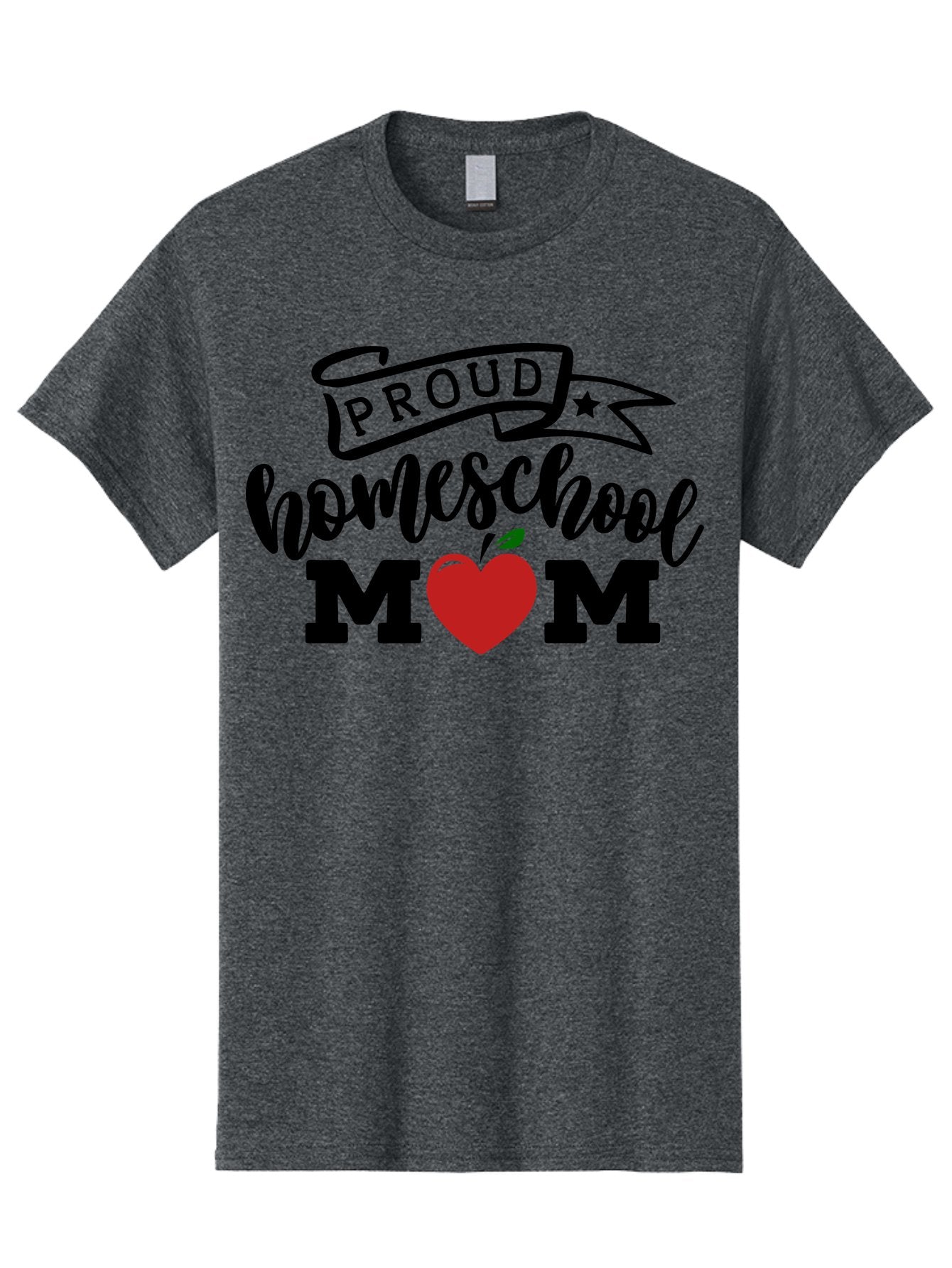 Proud-Homeschool-Mom-3 Men'S Graphic Tee, 100% Cotton, Comfortable Casual Summer Wear, Machine Washable, Homeschool Mom, Proud Parent, Homeschooling, Parenting, Education, Apple, Mother, Proud Homeschool Mom, Family, Love Aab423 7