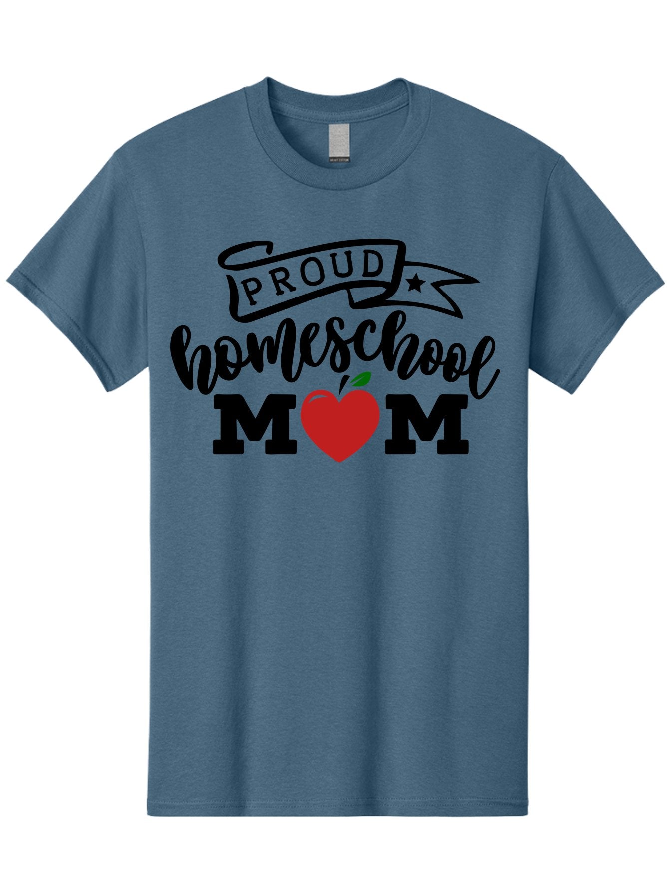 Proud-Homeschool-Mom-3 Men'S Graphic Tee, 100% Cotton, Comfortable Casual Summer Wear, Machine Washable, Homeschool Mom, Proud Parent, Homeschooling, Parenting, Education, Apple, Mother, Proud Homeschool Mom, Family, Love Aab423 13