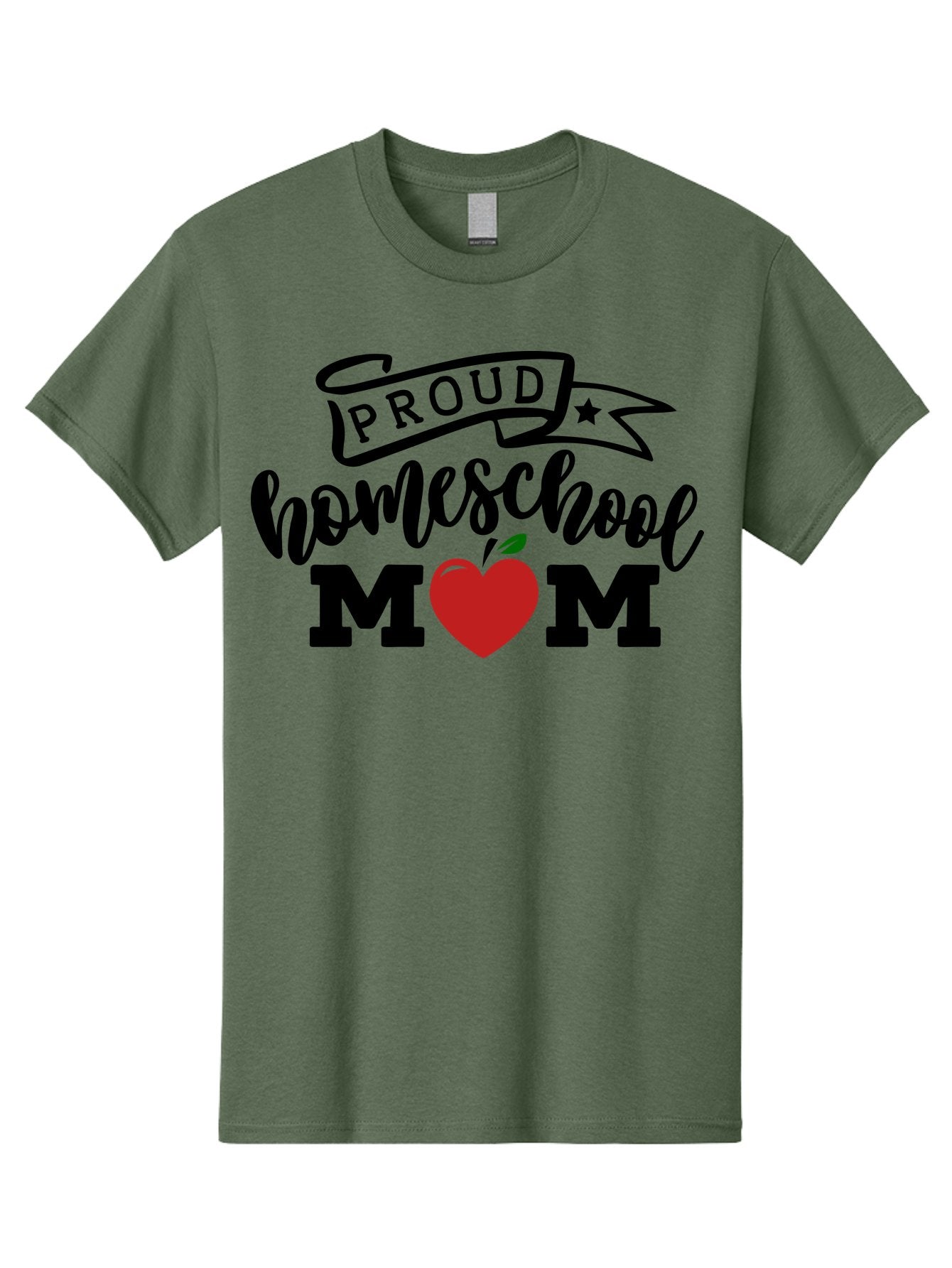 Proud-Homeschool-Mom-3 Men'S Graphic Tee, 100% Cotton, Comfortable Casual Summer Wear, Machine Washable, Homeschool Mom, Proud Parent, Homeschooling, Parenting, Education, Apple, Mother, Proud Homeschool Mom, Family, Love Aab423 5