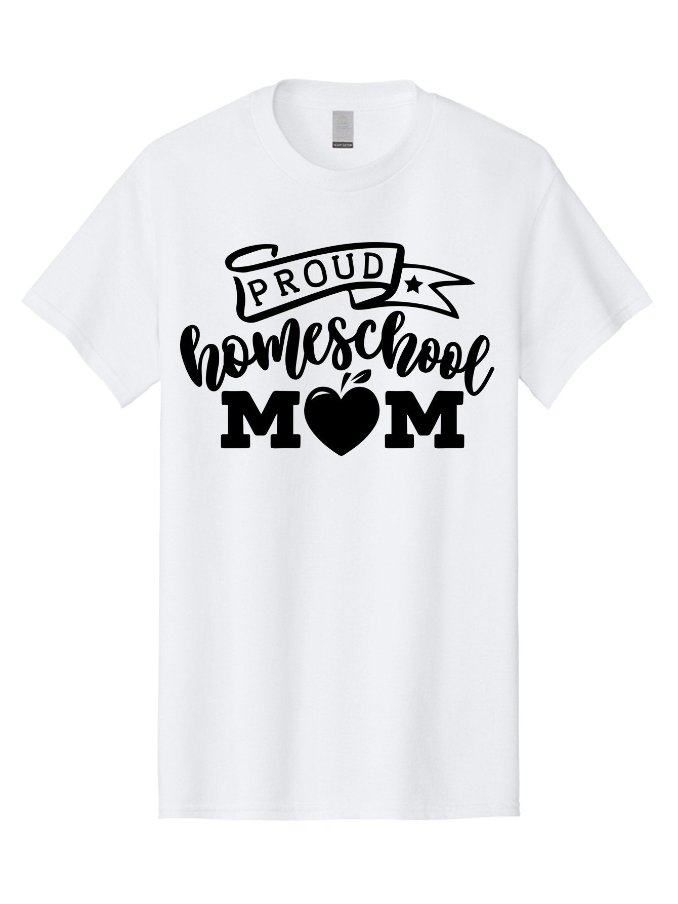 Proud-Homeschool-Mom Men'S Graphic Tee, 100% Cotton, Comfortable Casual Summer Wear, Machine Washable, Homeschool Mom, Proud Parent, Apple Of My Eye, Home Education, Parenting Pride, Mom Love, Education Support, Heart Of The Home Aab424 5