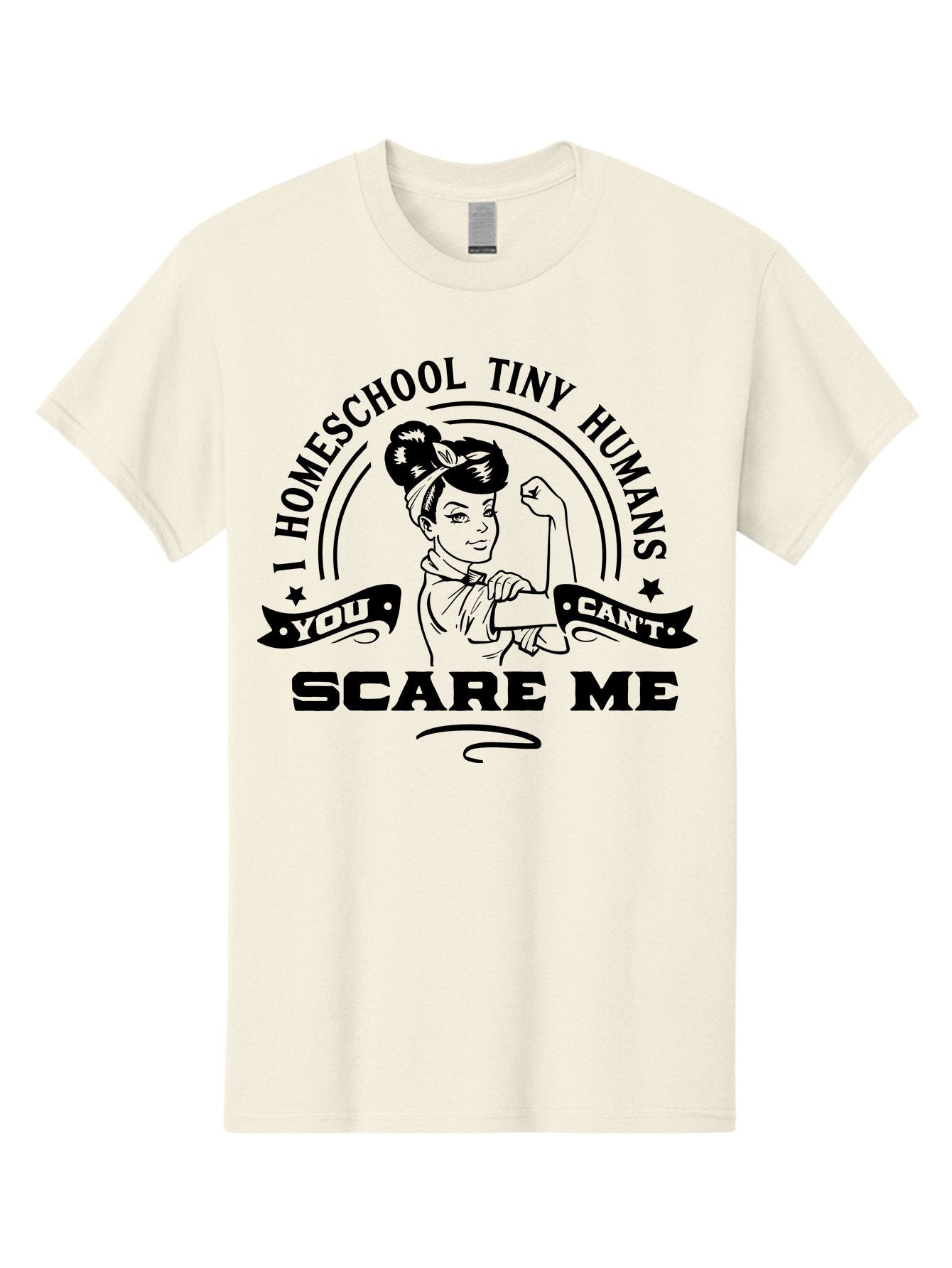 Rosie-The-Riveter-Homeschool Men'S Graphic Tee, 100% Cotton, Comfortable Casual Summer Wear, Machine Washable, Rosie The Riveter, Homeschool Mom, Strong Woman, Female Empowerment, Bold Statement, Retro Style, Humorous Quote, Aab429 8