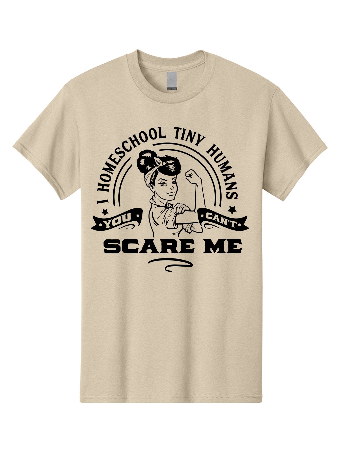 Rosie-The-Riveter-Homeschool Men'S Graphic Tee, 100% Cotton, Comfortable Casual Summer Wear, Machine Washable, Rosie The Riveter, Homeschool Mom, Strong Woman, Female Empowerment, Bold Statement, Retro Style, Humorous Quote, Aab429 7