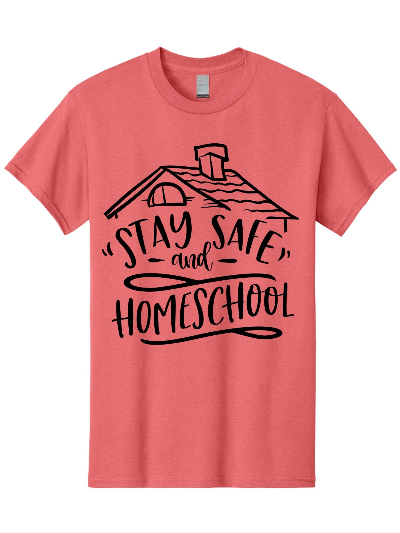 Stay-Safe-And-Homeschool-1 Men'S Graphic Tee, 100% Cotton, Comfortable Casual Summer Wear, Machine Washable, Homeschooling, Online Learning, Stay Safe, Home Education, Virtual Classroom, Homeschool Resources, Education At Home, Aab430 8