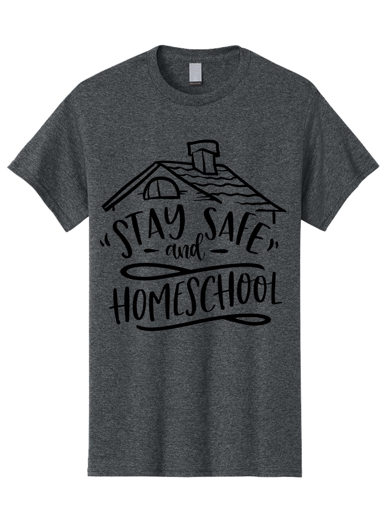 Stay-Safe-And-Homeschool-1 Men'S Graphic Tee, 100% Cotton, Comfortable Casual Summer Wear, Machine Washable, Homeschooling, Online Learning, Stay Safe, Home Education, Virtual Classroom, Homeschool Resources, Education At Home, Aab430 10