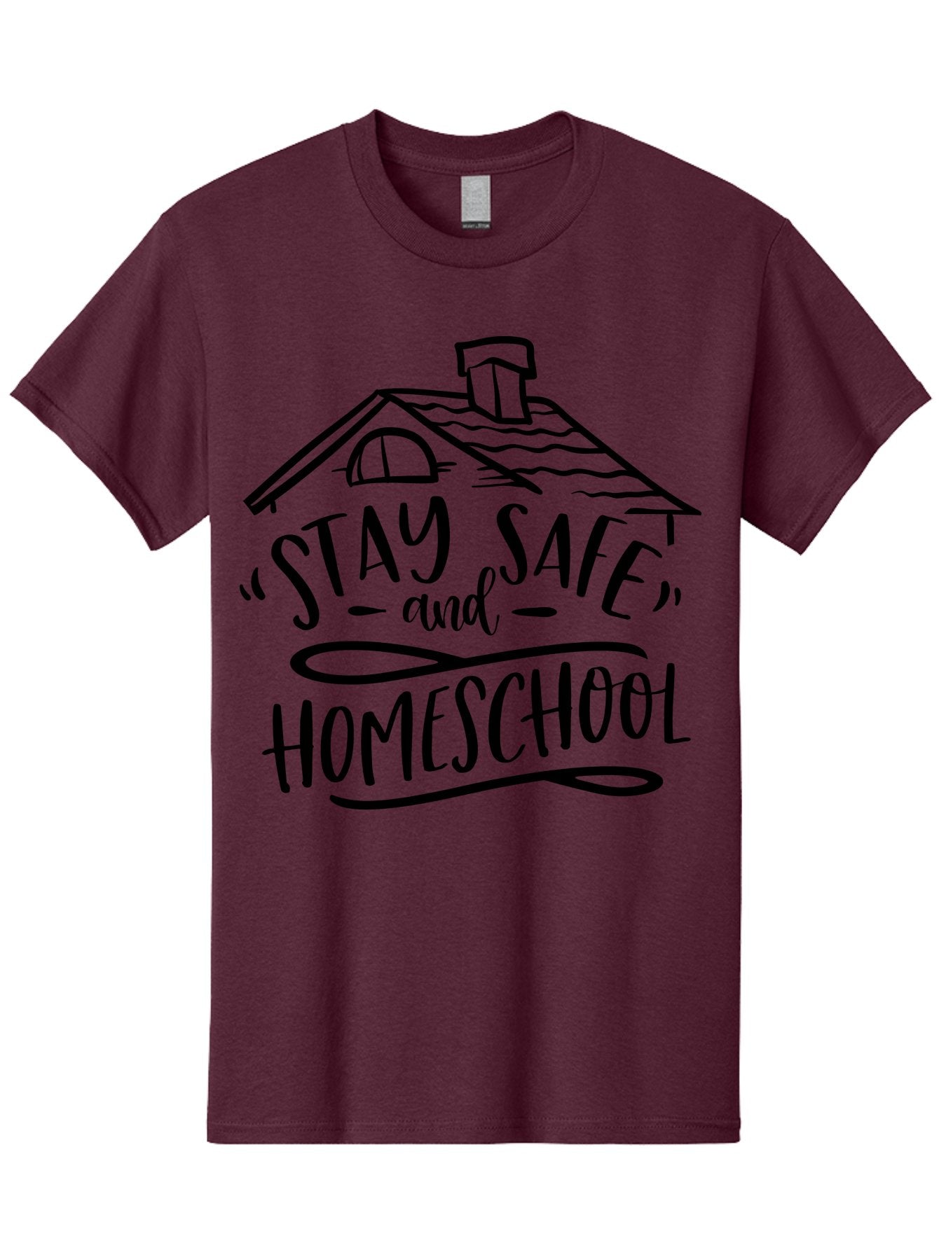 Stay-Safe-And-Homeschool-1 Men'S Graphic Tee, 100% Cotton, Comfortable Casual Summer Wear, Machine Washable, Homeschooling, Online Learning, Stay Safe, Home Education, Virtual Classroom, Homeschool Resources, Education At Home, Aab430 15