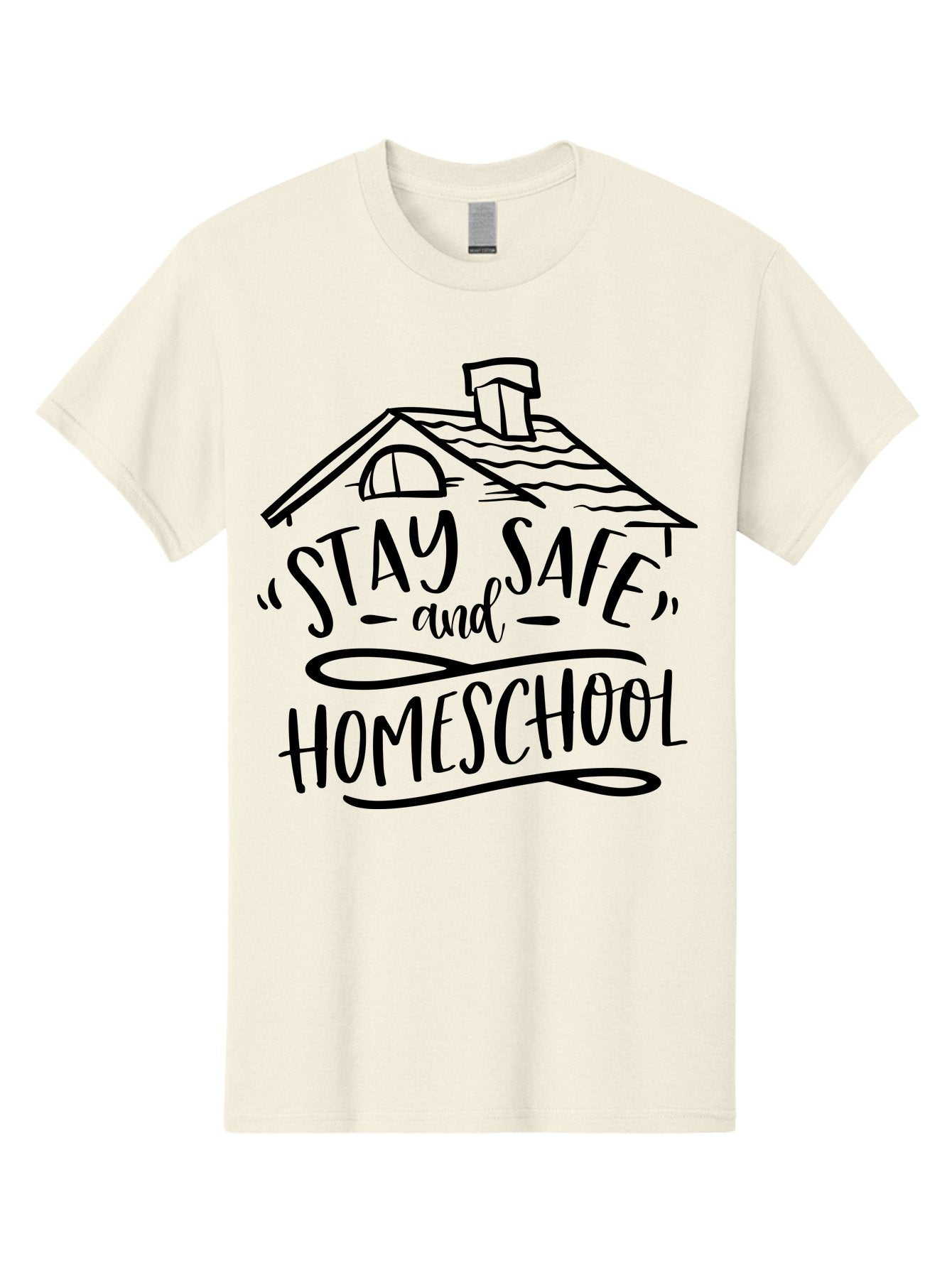 Stay-Safe-And-Homeschool-1 Men'S Graphic Tee, 100% Cotton, Comfortable Casual Summer Wear, Machine Washable, Homeschooling, Online Learning, Stay Safe, Home Education, Virtual Classroom, Homeschool Resources, Education At Home, Aab430 13