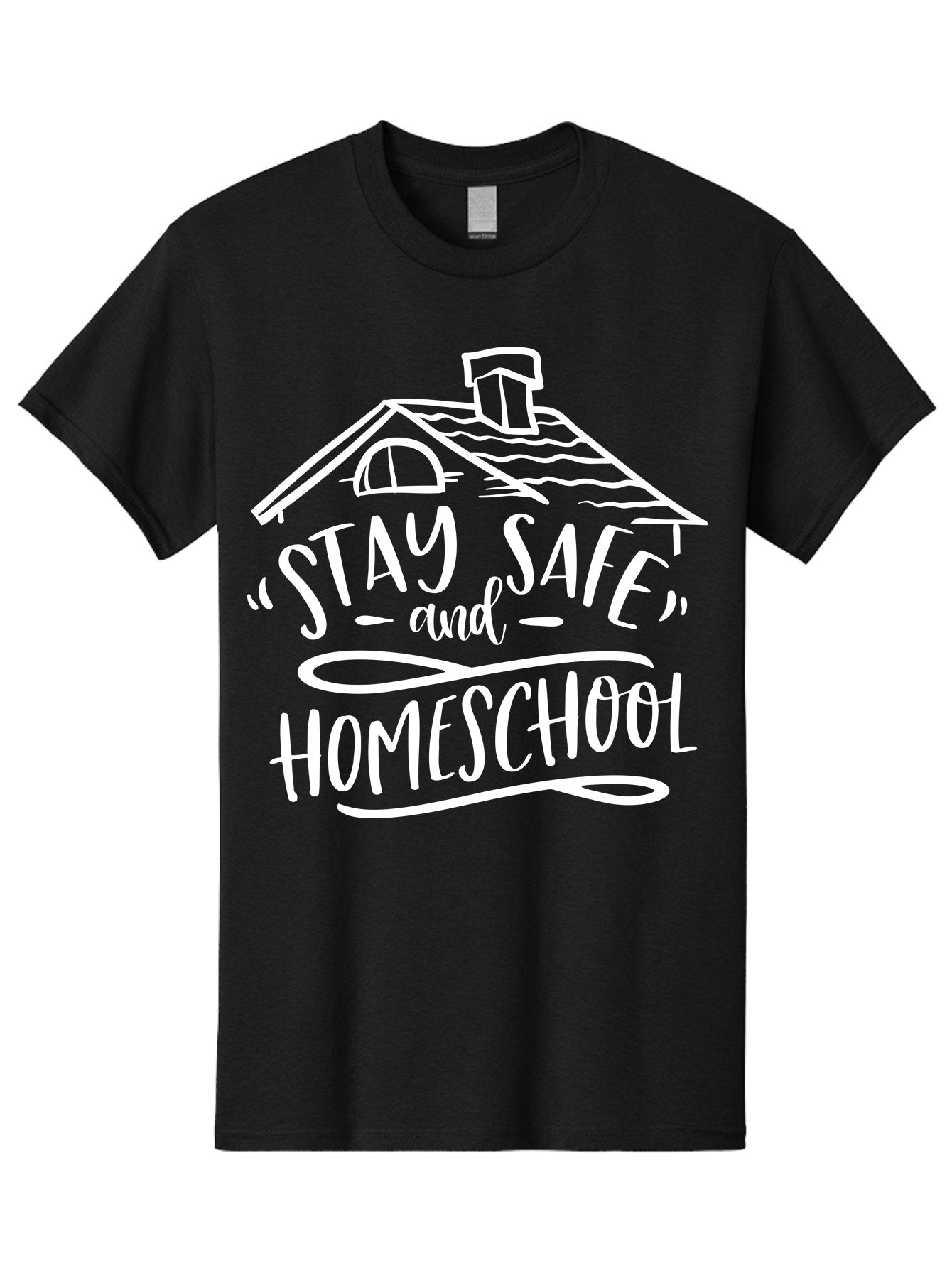Stay-Safe-And-Homeschool Men'S Graphic Tee, 100% Cotton, Comfortable Casual Summer Wear, Machine Washable, Stay Safe, Homeschool, Online Learning, Home Education, Safe Learning Environment, Homeschooling Resources, Home Schooling Aab431 6