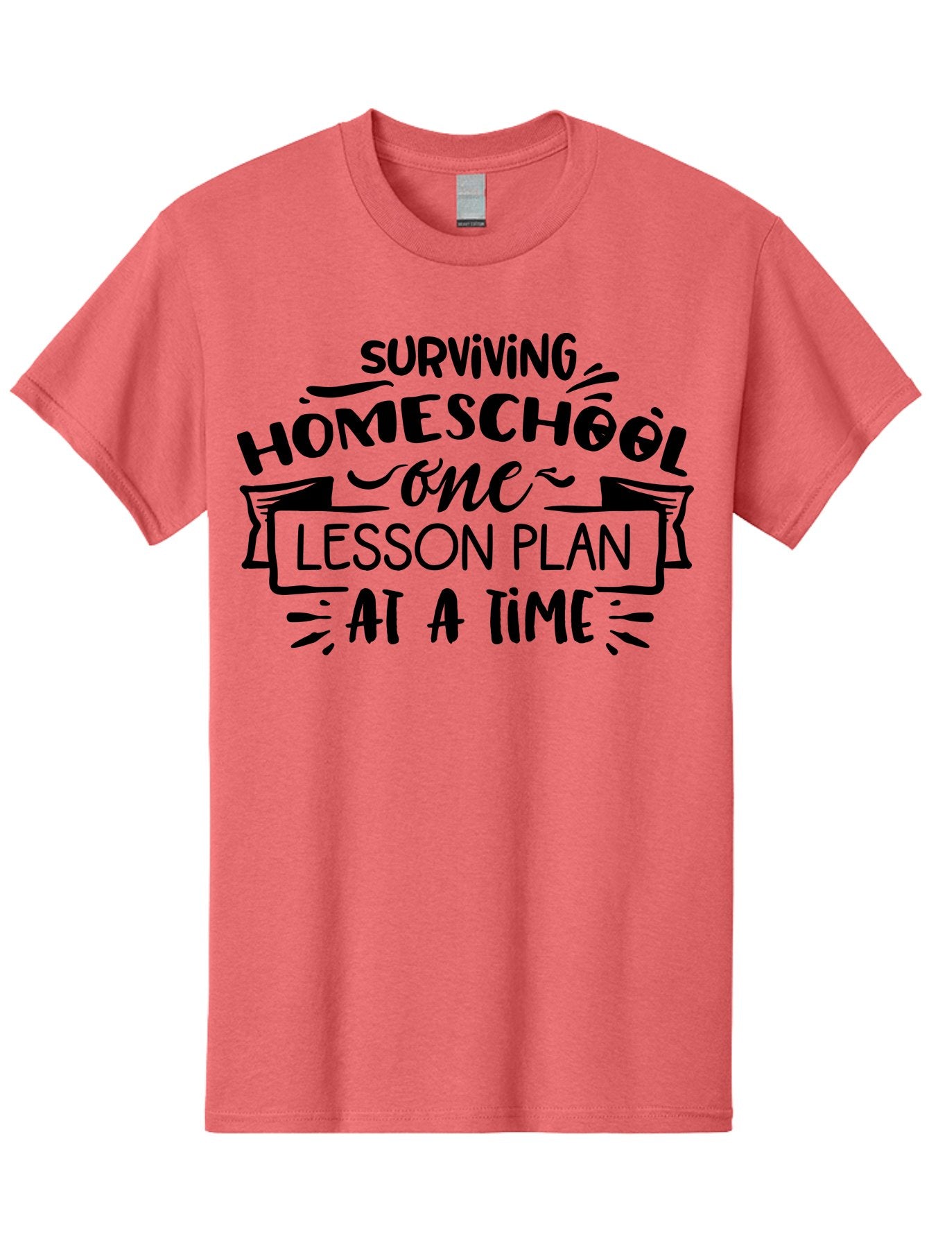 Surviving-Homeschool-8 Men'S Graphic Tee, 100% Cotton, Comfortable Casual Summer Wear, Machine Washable, Homeschool Survival, Lesson Planning, Education Humor, Teaching Tips, Parenting Advice, School Life, Funny Quotes Aab439 13