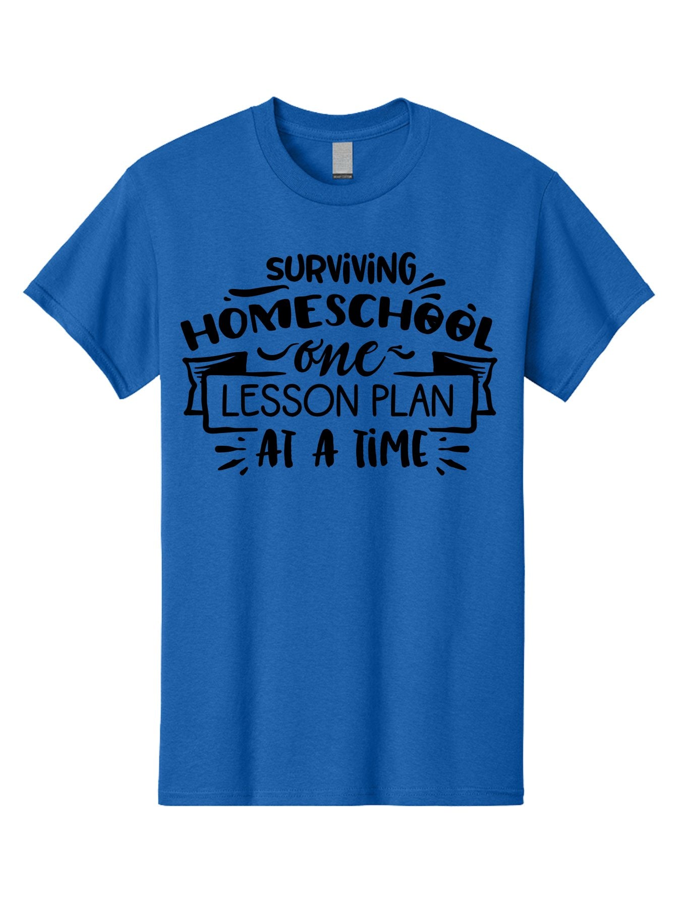 Surviving-Homeschool-8 Men'S Graphic Tee, 100% Cotton, Comfortable Casual Summer Wear, Machine Washable, Homeschool Survival, Lesson Planning, Education Humor, Teaching Tips, Parenting Advice, School Life, Funny Quotes Aab439 8