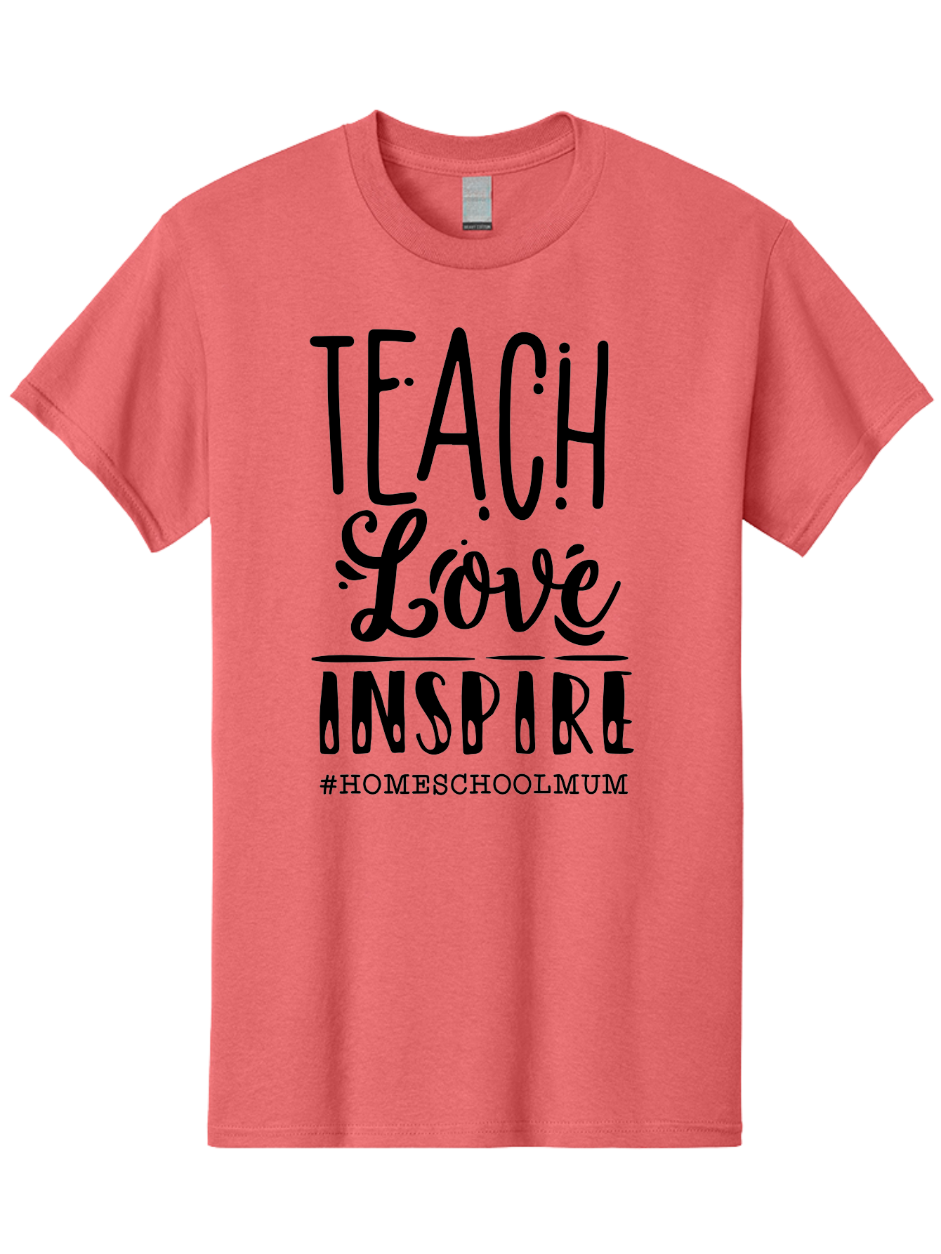 Teach-Love-Inspire-1 Men'S Graphic Tee, 100% Cotton, Comfortable Casual Summer Wear, Machine Washable, Homeschooling Inspiration, Teaching With Love, Parenting Motivation, Inspirational Quotes, Homeschool Mum, Teaching Philosophy, Aab442 11