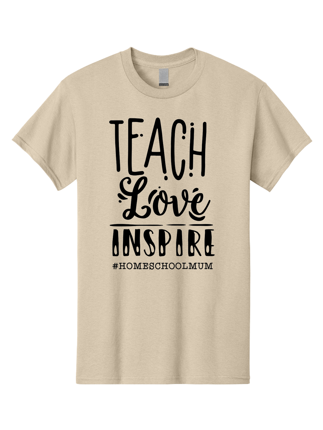 Teach-Love-Inspire-1 Men'S Graphic Tee, 100% Cotton, Comfortable Casual Summer Wear, Machine Washable, Homeschooling Inspiration, Teaching With Love, Parenting Motivation, Inspirational Quotes, Homeschool Mum, Teaching Philosophy, Aab442 19