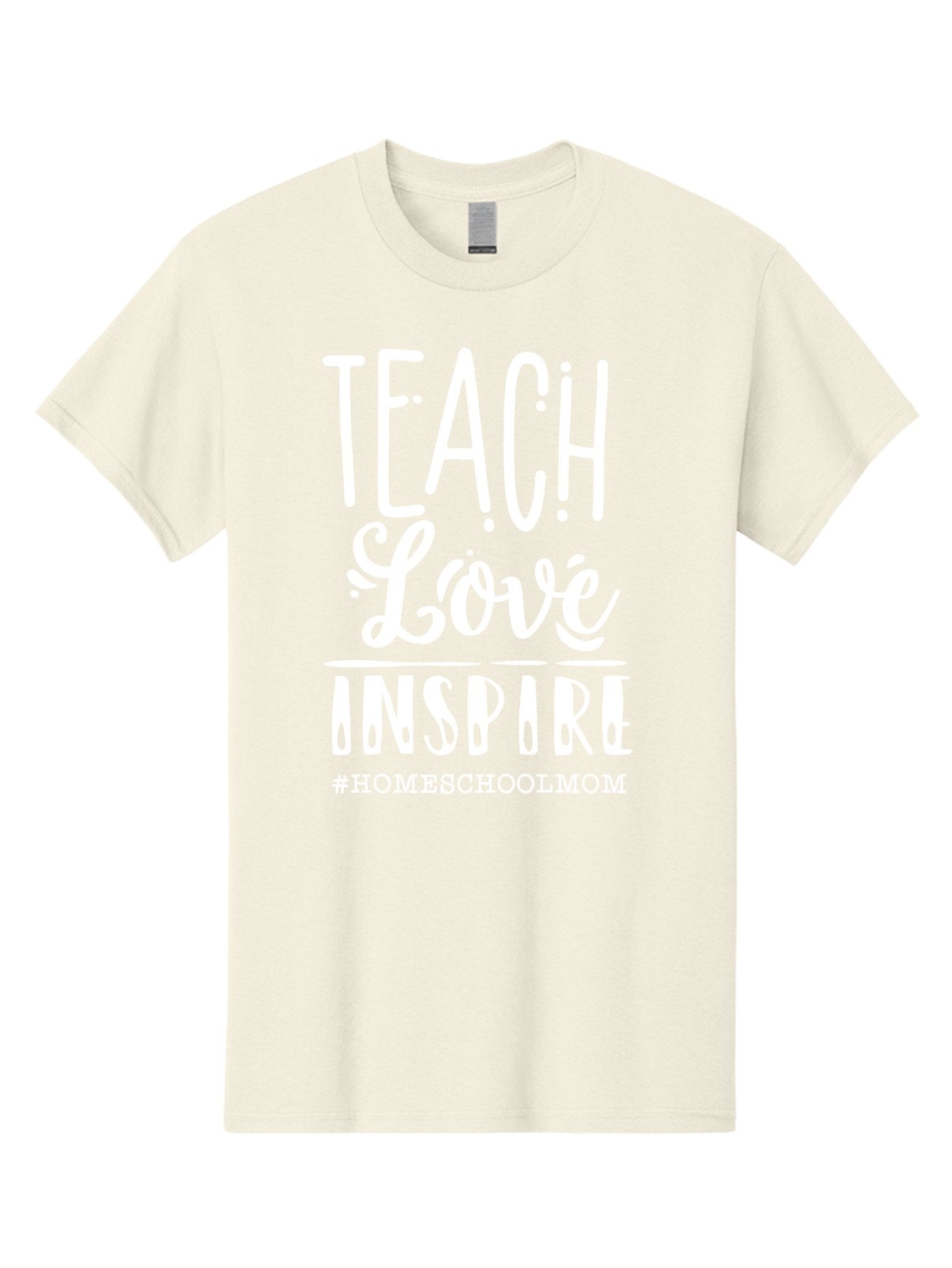 Teach-Love-Inspire-2 Men'S Graphic Tee, 100% Cotton, Comfortable Casual Summer Wear, Machine Washable, Homeschool Mom, Inspirational Quote, Teaching With Love, Homeschooling Inspiration, Motivational Phrase, Teaching Inspiration, Aab443 10