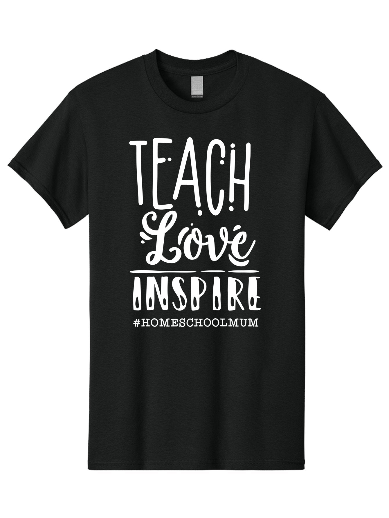 Teach-Love-Inspire Men'S Graphic Tee, 100% Cotton, Comfortable Casual Summer Wear, Machine Washable, Inspirational Quote, Teaching With Love, Homeschooling Mom, Educational Motivation, Teaching Inspiration, Loving Teacher, Homeschool Mum, Aab445 9