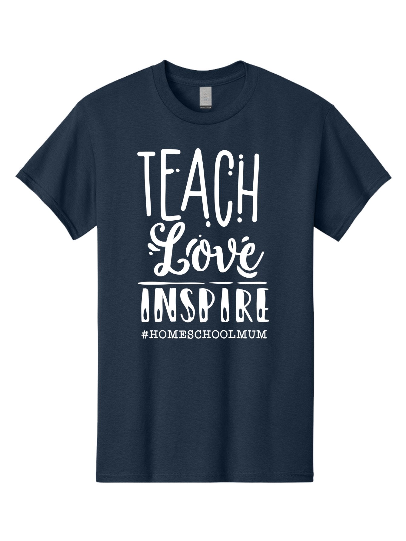Teach-Love-Inspire Men'S Graphic Tee, 100% Cotton, Comfortable Casual Summer Wear, Machine Washable, Inspirational Quote, Teaching With Love, Homeschooling Mom, Educational Motivation, Teaching Inspiration, Loving Teacher, Homeschool Mum, Aab445 4