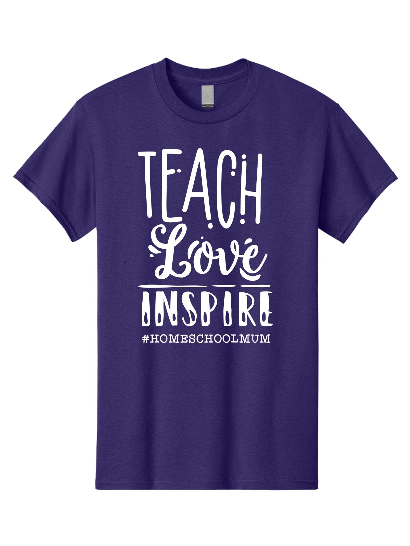 Teach-Love-Inspire Men'S Graphic Tee, 100% Cotton, Comfortable Casual Summer Wear, Machine Washable, Inspirational Quote, Teaching With Love, Homeschooling Mom, Educational Motivation, Teaching Inspiration, Loving Teacher, Homeschool Mum, Aab445 5