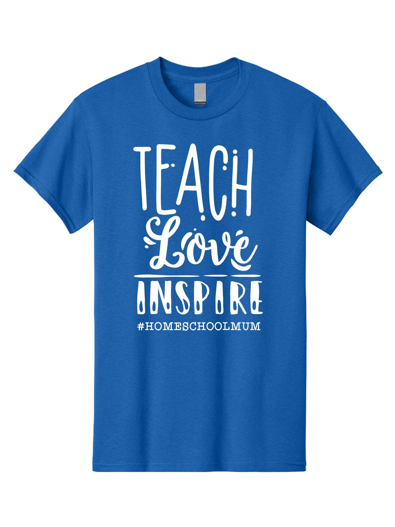 Teach-Love-Inspire Men'S Graphic Tee, 100% Cotton, Comfortable Casual Summer Wear, Machine Washable, Inspirational Quote, Teaching With Love, Homeschooling Mom, Educational Motivation, Teaching Inspiration, Loving Teacher, Homeschool Mum, Aab445 8