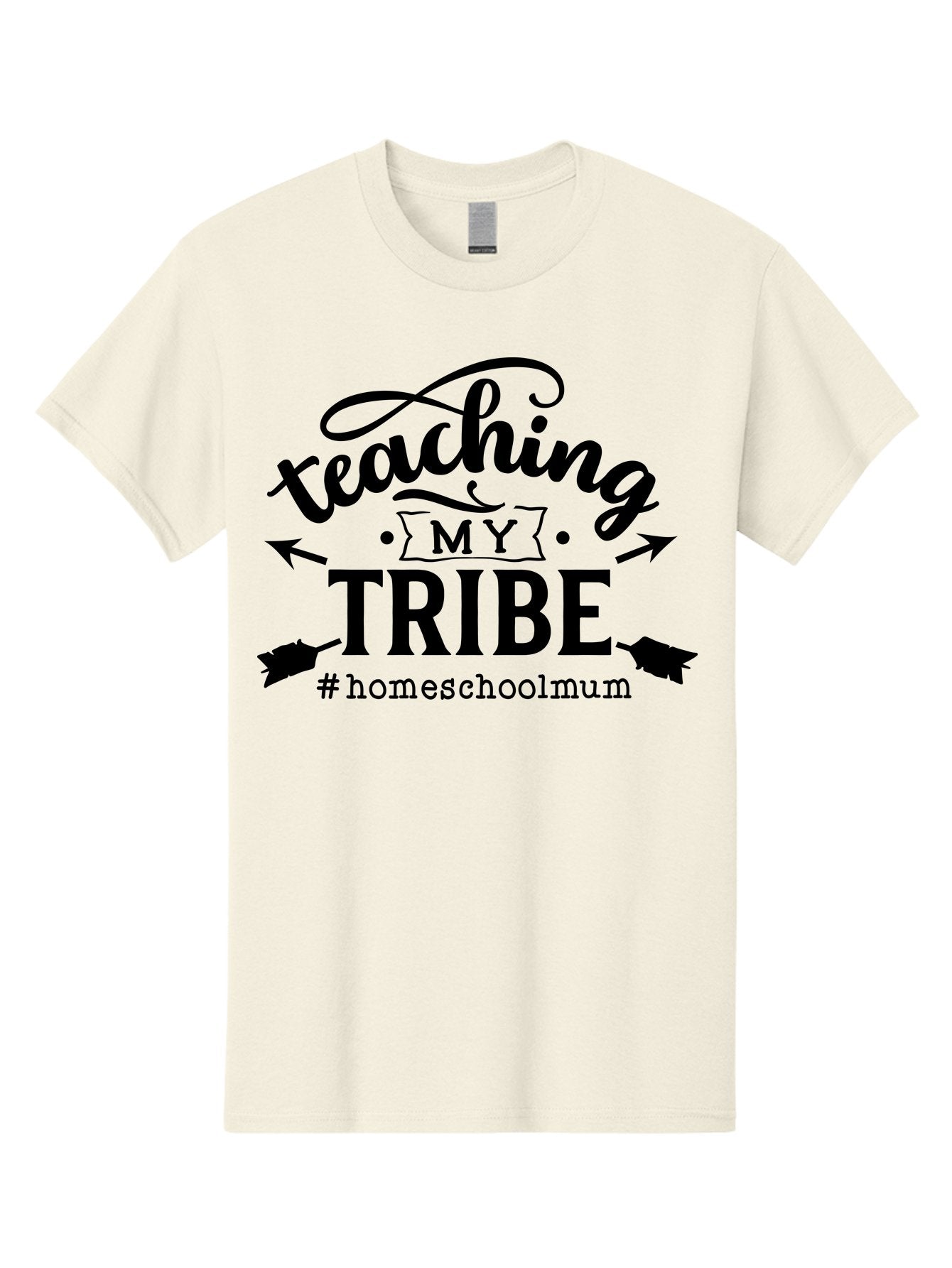 Teaching-My-Tribe-1 Men'S Graphic Tee, 100% Cotton, Comfortable Casual Summer Wear, Machine Washable, Homeschooling Mom, Teaching With Love, Homeschooling Community, Proud Parent, Education At Home, Teaching Tribe Aab446