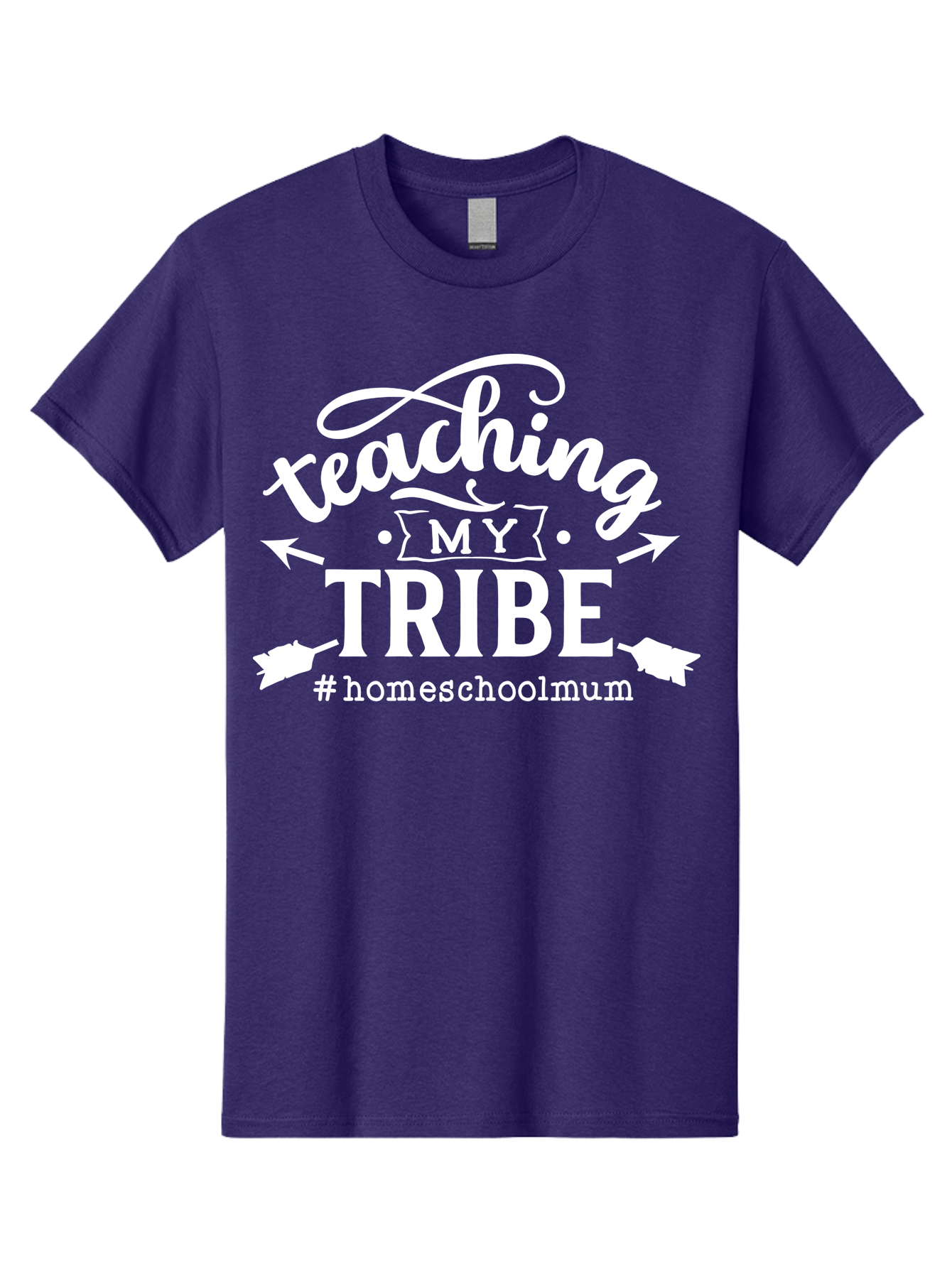 Teaching-My-Tribe Men'S Graphic Tee, 100% Cotton, Comfortable Casual Summer Wear, Machine Washable, Homeschool Mom, Teaching My Tribe, Homeschooling, Parenting, Education, Learning At Home, Family Bonding, #Homeschoolmum Aab449