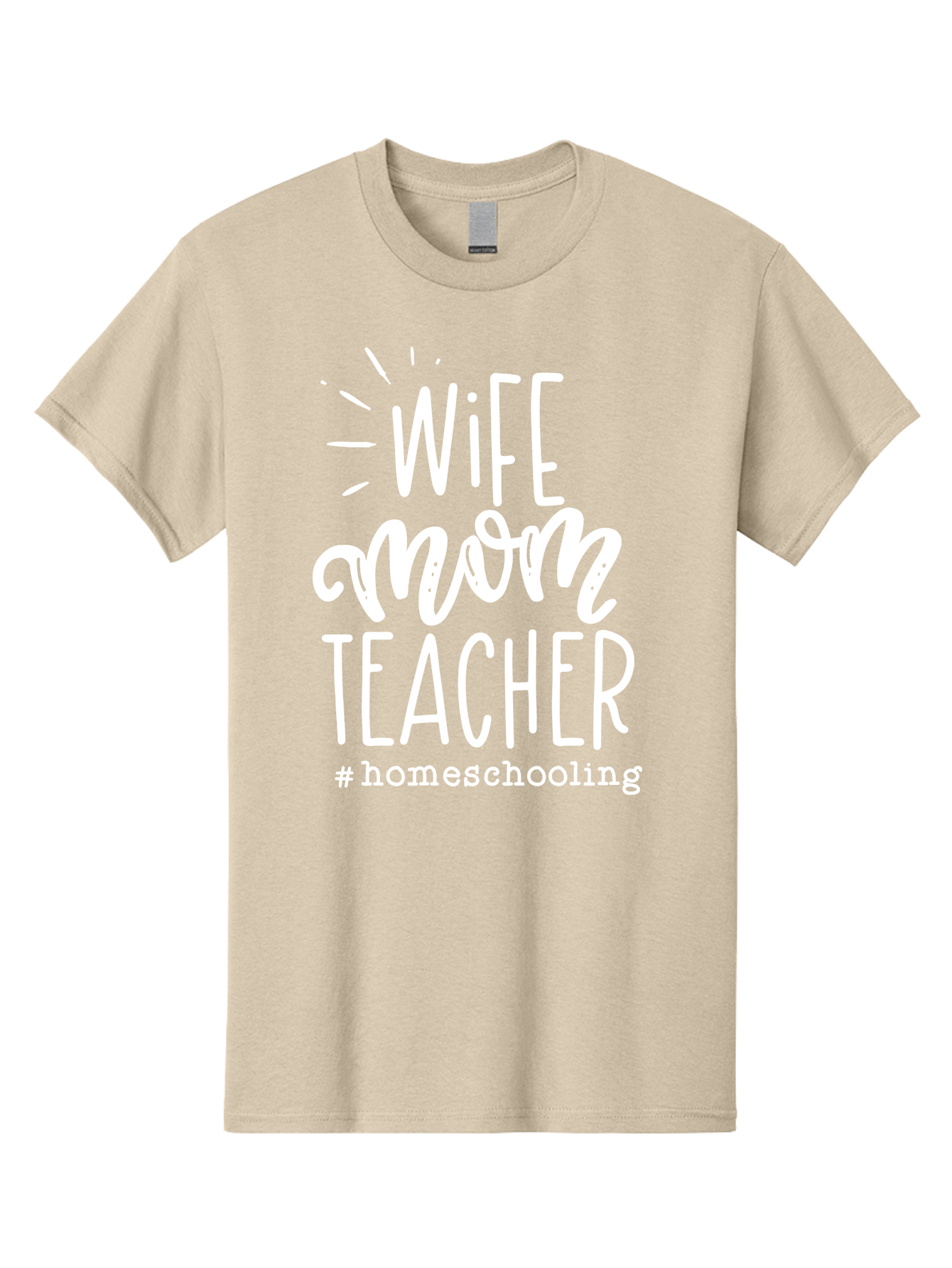 Wife-Mom-Teacher-Homeschooling Men'S Graphic Tee, 100% Cotton, Comfortable Casual Summer Wear, Machine Washable, Homeschooling Mom, Wife And Mother, Teacher Inspiration, Homeschooling Lifestyle, Parenting Goals, Mom Life, Teacher Life Aab457 3