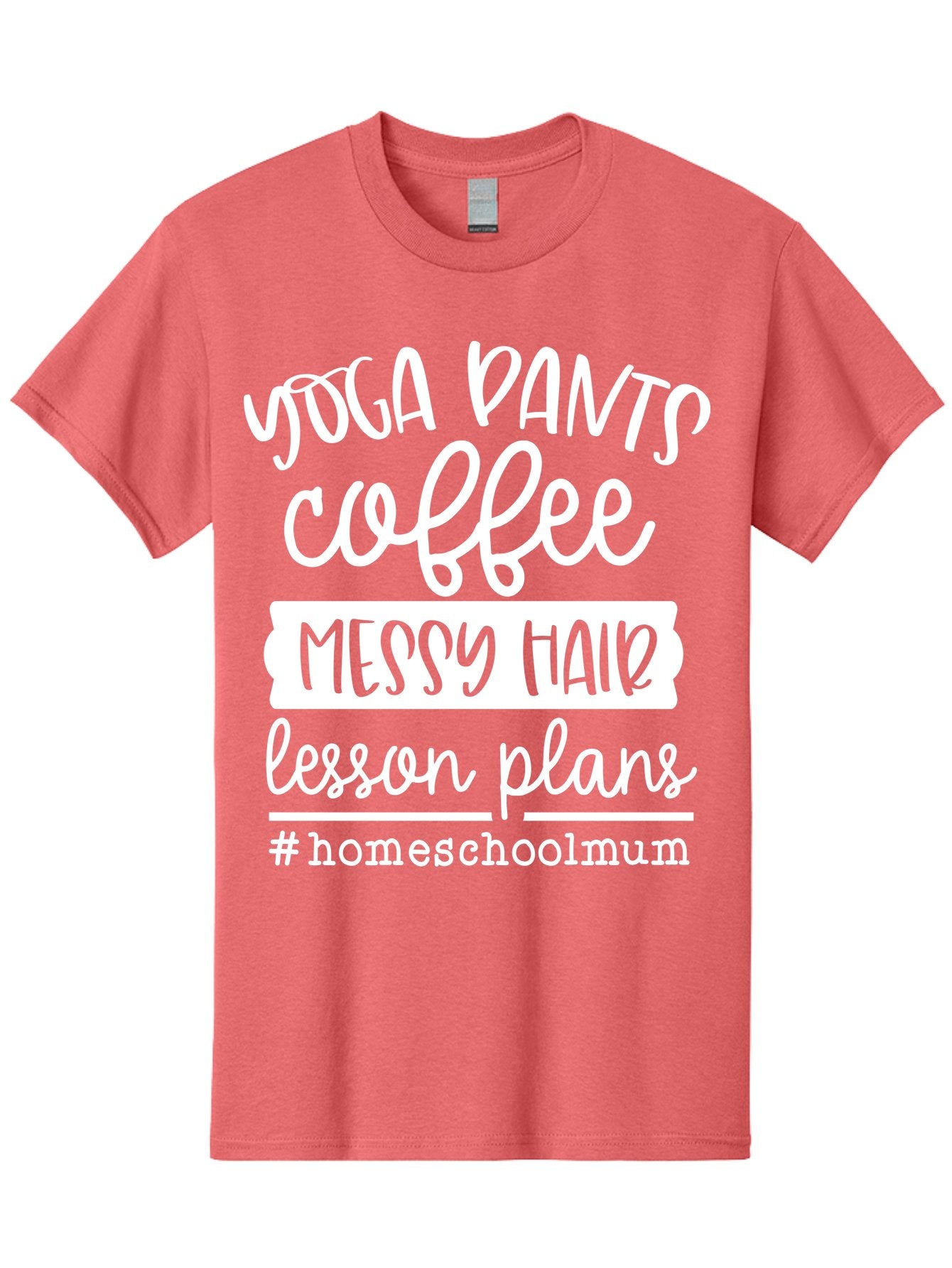 Yoga-Pants-Coffee-Messy-Hair-Lesson-Plans Men'S Graphic Tee, 100% Cotton, Comfortable Casual Summer Wear, Machine Washable, Homeschooling Mom, Yoga Pants, Messy Bun, Coffee Break, Lesson Plans, Mom Life, Homeschooling Lifestyle, Aab460 10