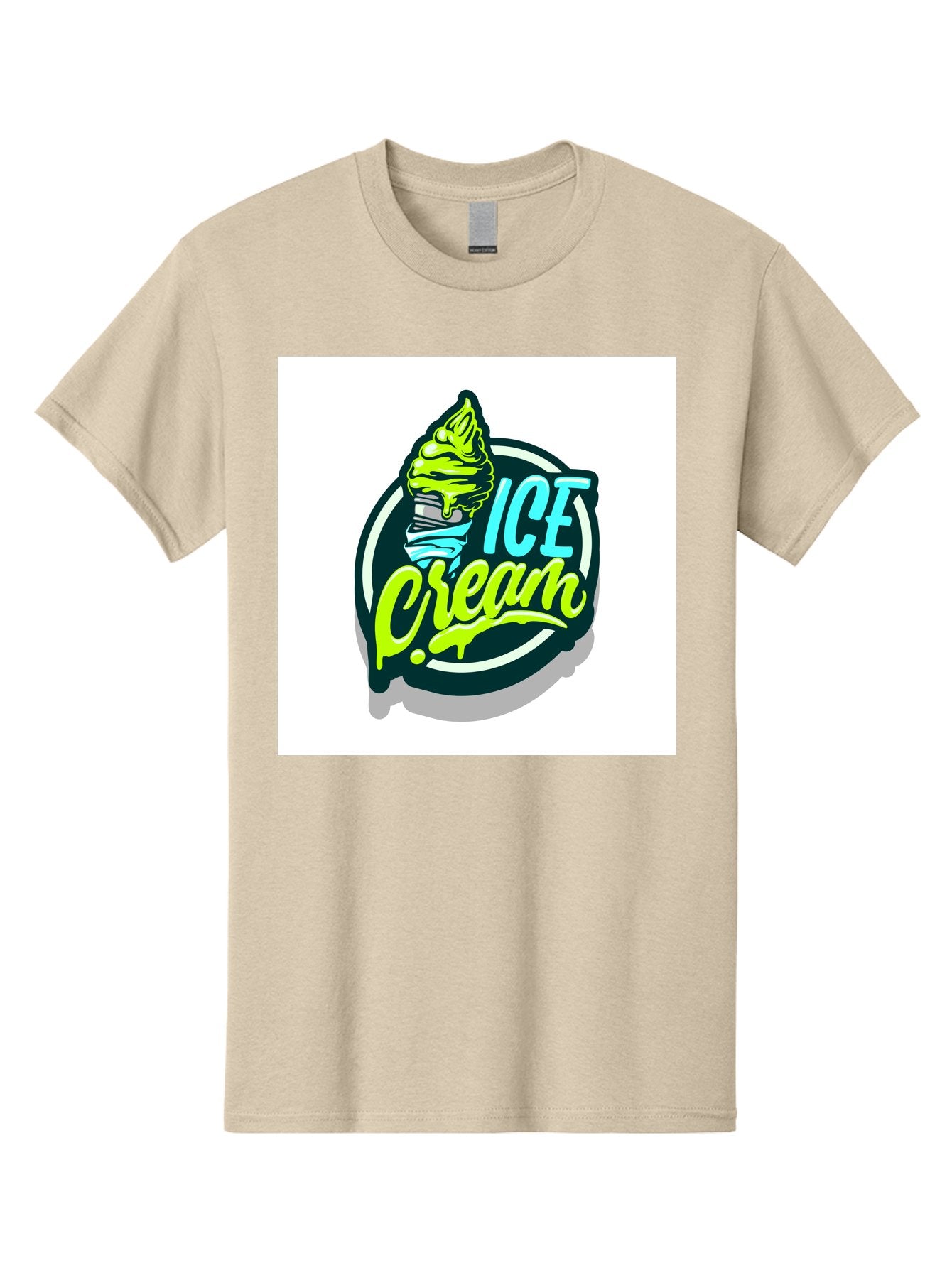 Ice-Cream Men'S Graphic Tee, 100% Cotton, Comfortable Casual Summer Wear, Machine Washable, Ice Cream Cone, Sweet Treats, Dessert Lovers, Frozen Yogurt, Creamy Texture, Colorful Graphics, Playful Design, Sweet Tooth, Indulgent Pleasures, Aab471 15