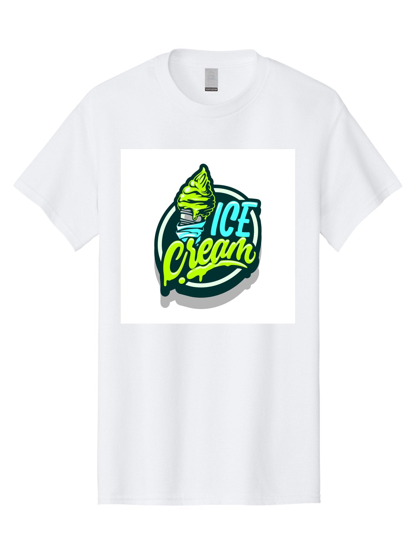 Ice-Cream Men'S Graphic Tee, 100% Cotton, Comfortable Casual Summer Wear, Machine Washable, Ice Cream Cone, Sweet Treats, Dessert Lovers, Frozen Yogurt, Creamy Texture, Colorful Graphics, Playful Design, Sweet Tooth, Indulgent Pleasures, Aab471 10