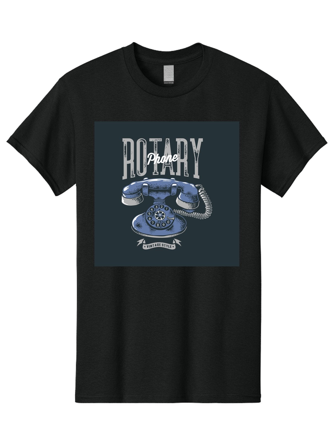 Rotary-Phone Men'S Graphic Tee, 100% Cotton, Comfortable Casual Summer Wear, Machine Washable, Vintage Rotary Phone, Retro Telephone, Classic Communication, Nostalgic Device, Antique Technology, Vintage Style, Retro Design, Old Fashioned Phone Aab477 15
