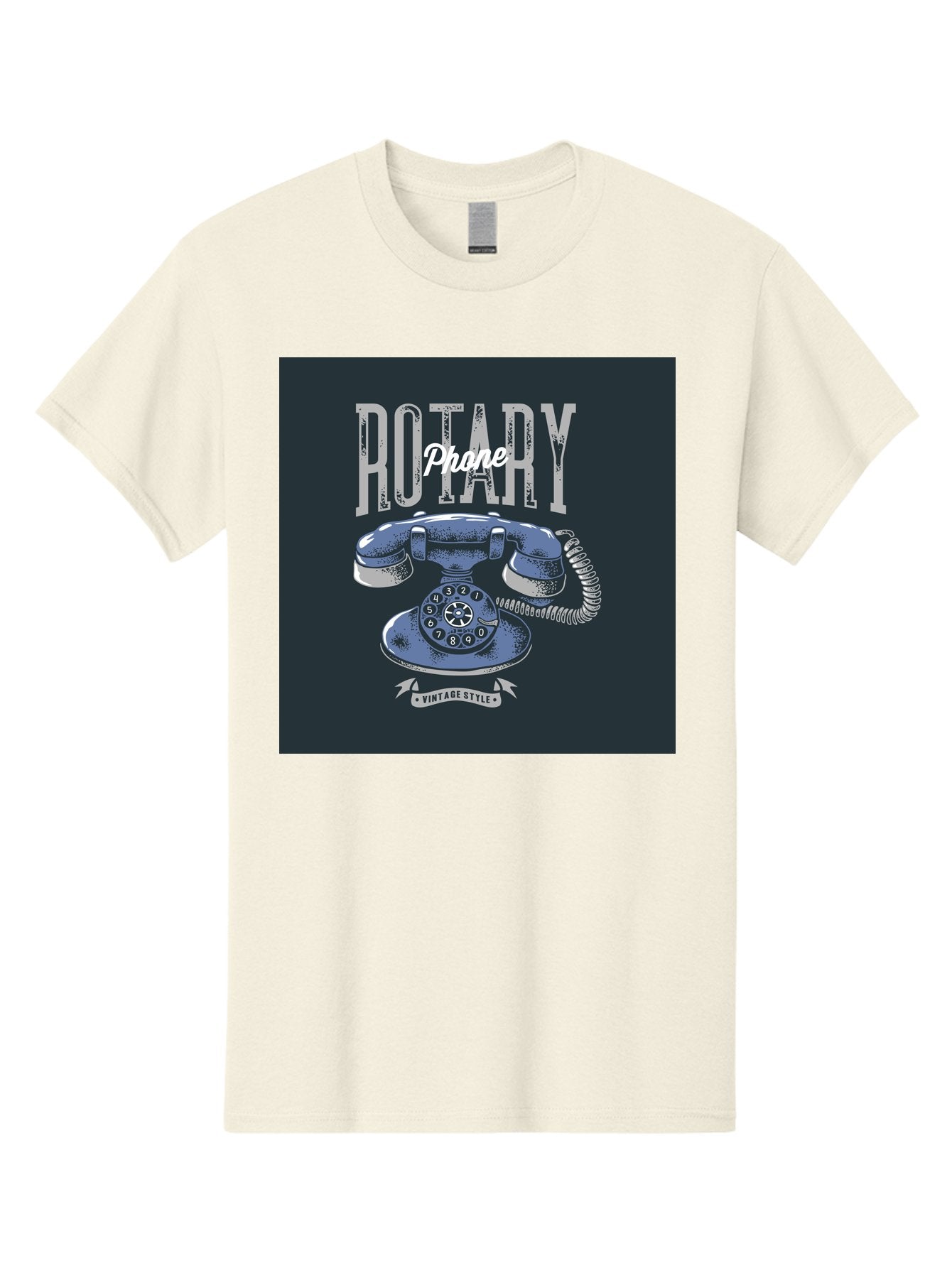 Rotary-Phone Men'S Graphic Tee, 100% Cotton, Comfortable Casual Summer Wear, Machine Washable, Vintage Rotary Phone, Retro Telephone, Classic Communication, Nostalgic Device, Antique Technology, Vintage Style, Retro Design, Old Fashioned Phone Aab477 12
