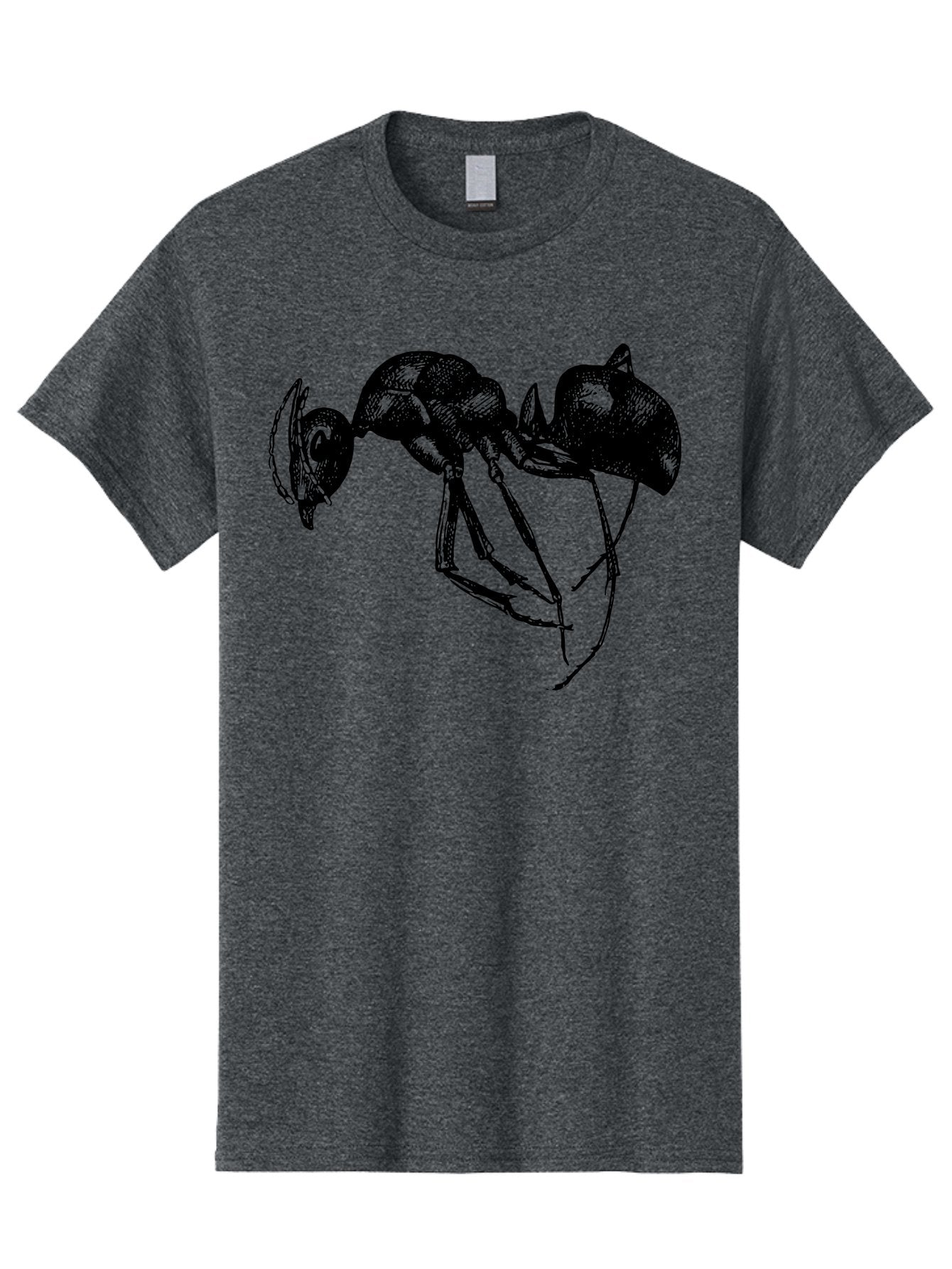 Ant Men'S Graphic Tee, 100% Cotton, Comfortable Casual Summer Wear, Machine Washable, Black Ant, Insect Illustration, Detailed Drawing, Sketch Art, Nature Graphic, Bug Design, Entomology, Wildlife Art Aab496 14