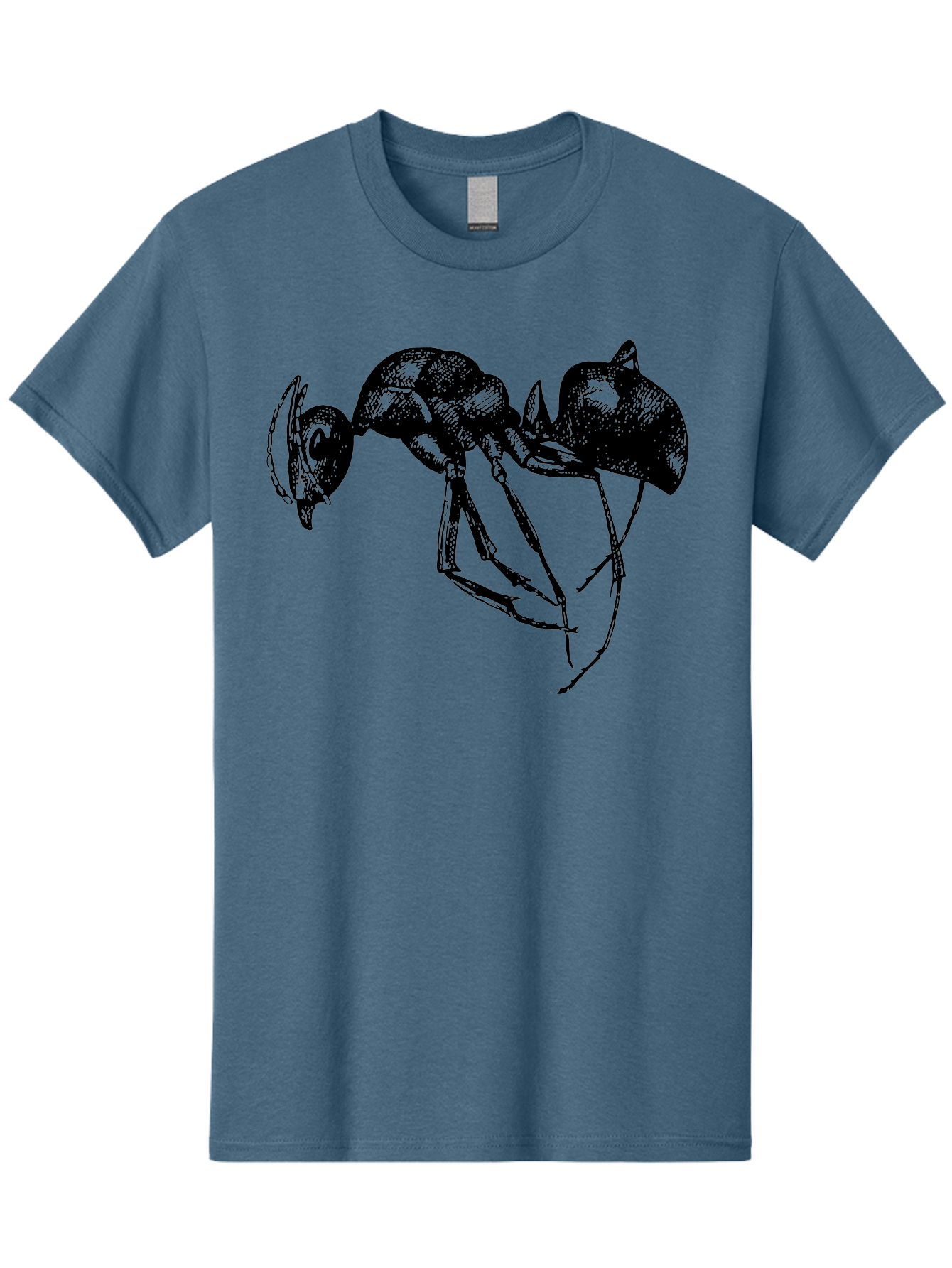 Ant Men'S Graphic Tee, 100% Cotton, Comfortable Casual Summer Wear, Machine Washable, Black Ant, Insect Illustration, Detailed Drawing, Sketch Art, Nature Graphic, Bug Design, Entomology, Wildlife Art Aab496 5