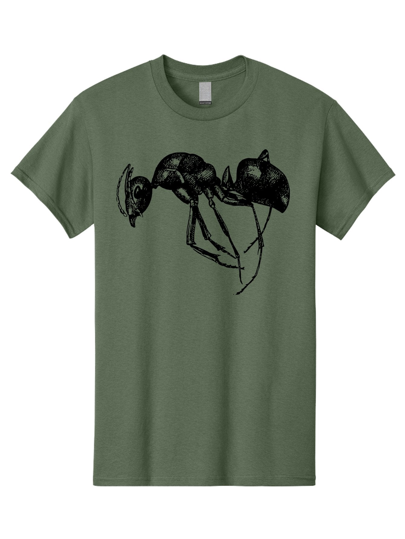 Ant Men'S Graphic Tee, 100% Cotton, Comfortable Casual Summer Wear, Machine Washable, Black Ant, Insect Illustration, Detailed Drawing, Sketch Art, Nature Graphic, Bug Design, Entomology, Wildlife Art Aab496 5