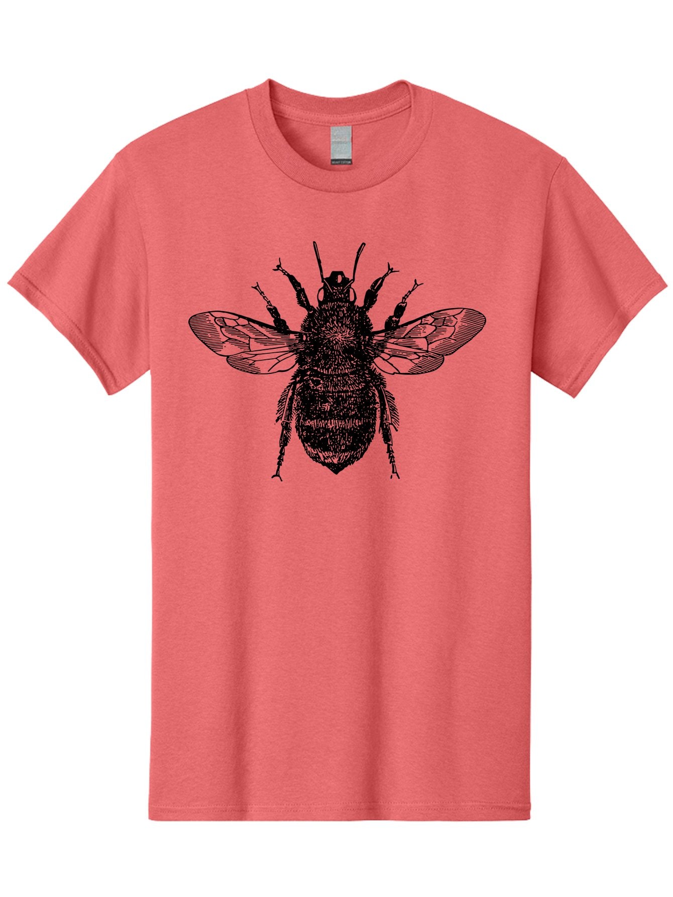 Bee-2 Men'S Graphic Tee, 100% Cotton, Comfortable Casual Summer Wear, Machine Washable, Black And Green Bee Illustration, Honey Bee, Insect Art, Detailed Drawing, Entomology, Wildlife Illustration Aab499 11