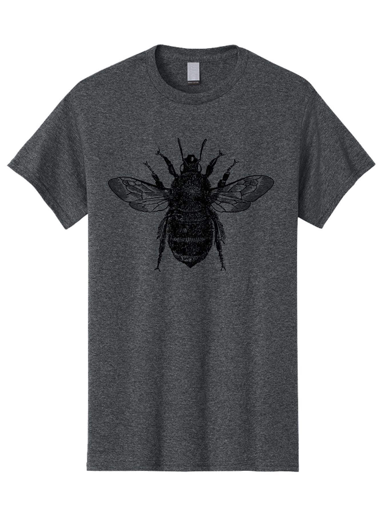 Bee-2 Men'S Graphic Tee, 100% Cotton, Comfortable Casual Summer Wear, Machine Washable, Black And Green Bee Illustration, Honey Bee, Insect Art, Detailed Drawing, Entomology, Wildlife Illustration Aab499 12