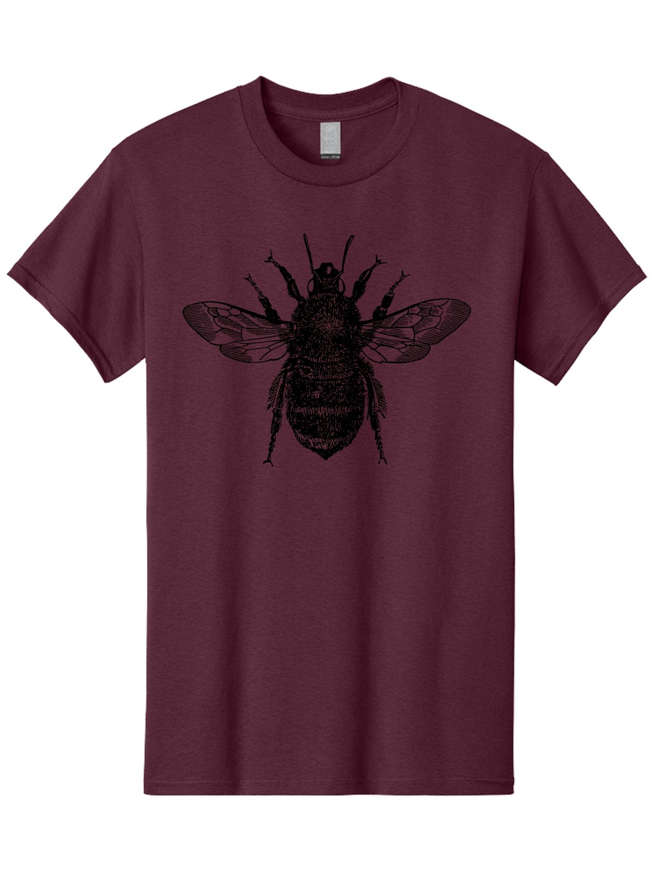 Bee-2 Men'S Graphic Tee, 100% Cotton, Comfortable Casual Summer Wear, Machine Washable, Black And Green Bee Illustration, Honey Bee, Insect Art, Detailed Drawing, Entomology, Wildlife Illustration Aab499 13