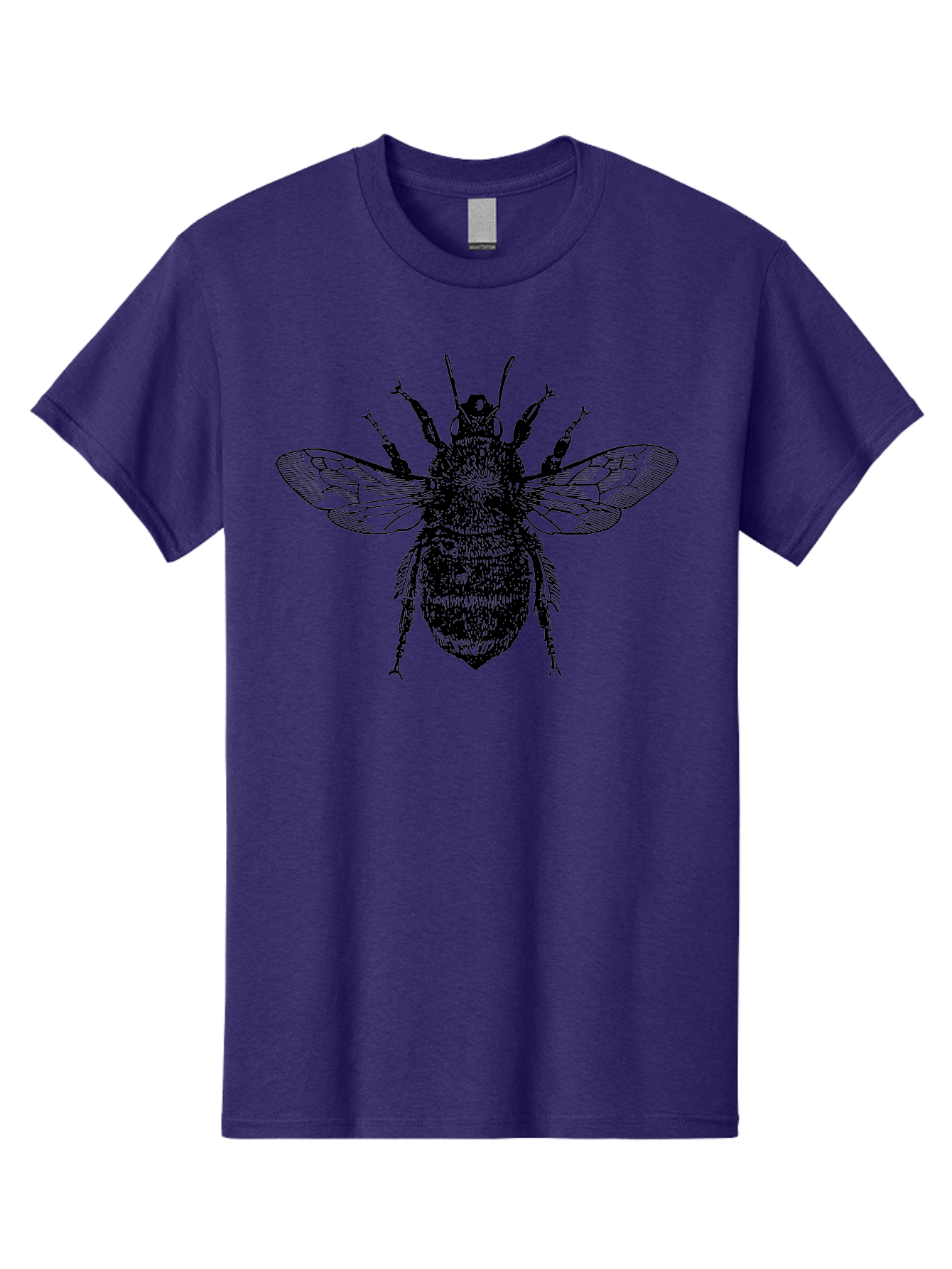Bee-2 Men'S Graphic Tee, 100% Cotton, Comfortable Casual Summer Wear, Machine Washable, Black And Green Bee Illustration, Honey Bee, Insect Art, Detailed Drawing, Entomology, Wildlife Illustration Aab499 21