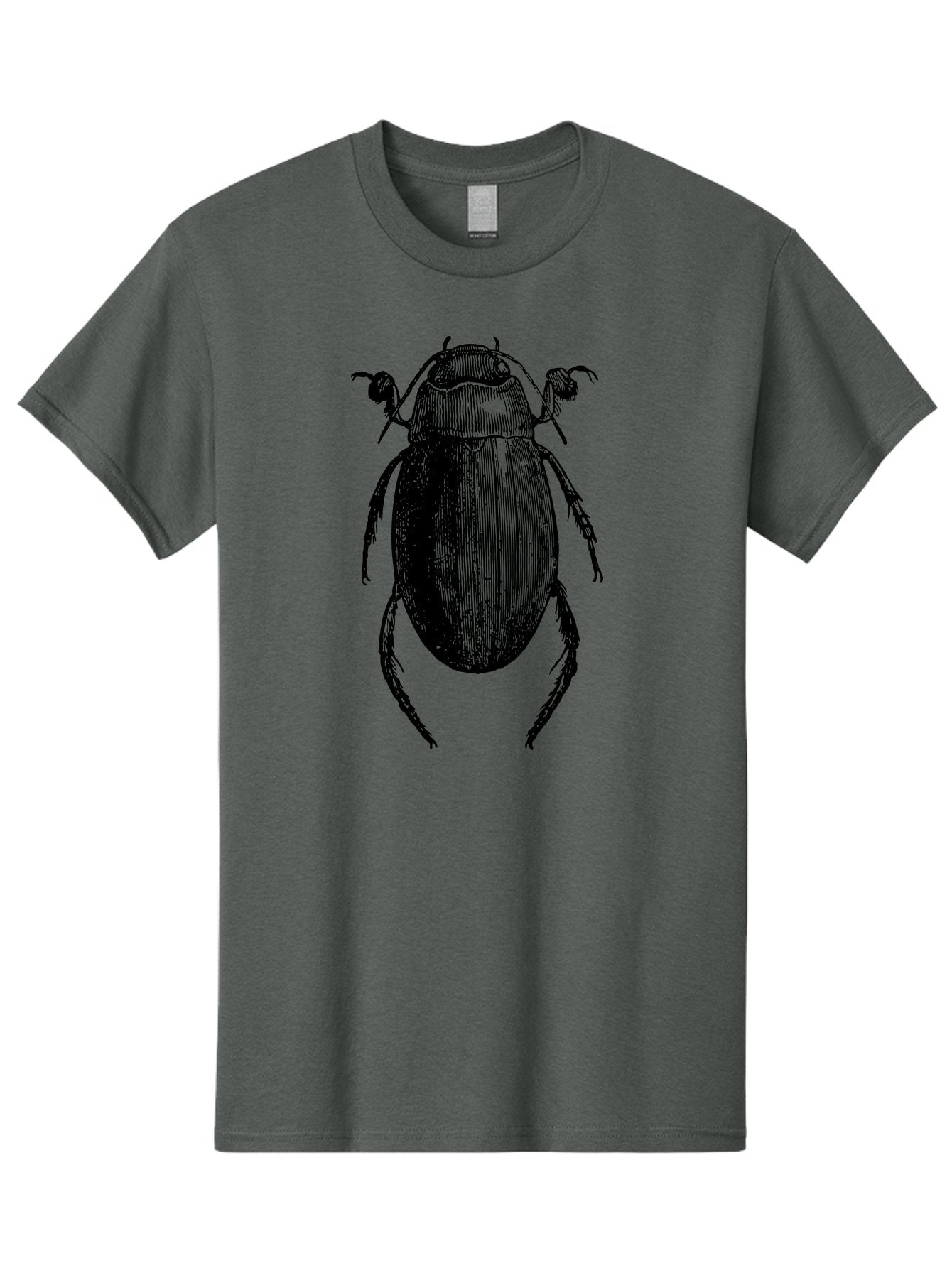 Beetle-1 Men'S Graphic Tee, 100% Cotton, Comfortable Casual Summer Wear, Machine Washable, Black Beetle Illustration, Insect Drawing, Detailed Artwork, Entomology Art, Bug Graphic, Vintage Style Aab504 14