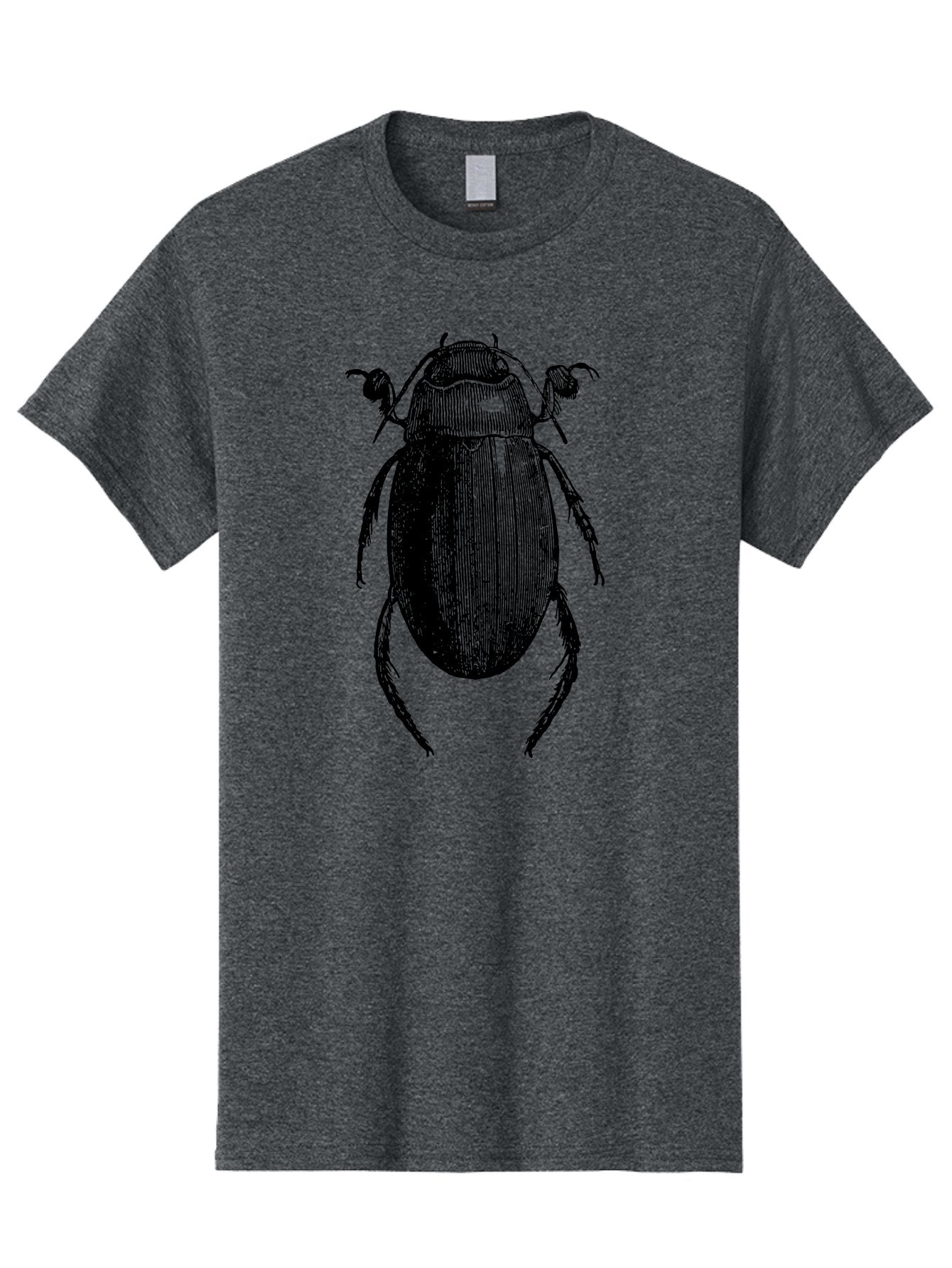 Beetle-1 Men'S Graphic Tee, 100% Cotton, Comfortable Casual Summer Wear, Machine Washable, Black Beetle Illustration, Insect Drawing, Detailed Artwork, Entomology Art, Bug Graphic, Vintage Style Aab504 13