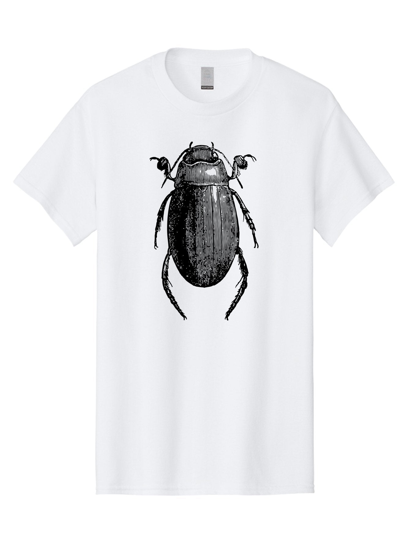 Beetle-1 Men'S Graphic Tee, 100% Cotton, Comfortable Casual Summer Wear, Machine Washable, Black Beetle Illustration, Insect Drawing, Detailed Artwork, Entomology Art, Bug Graphic, Vintage Style Aab504 15