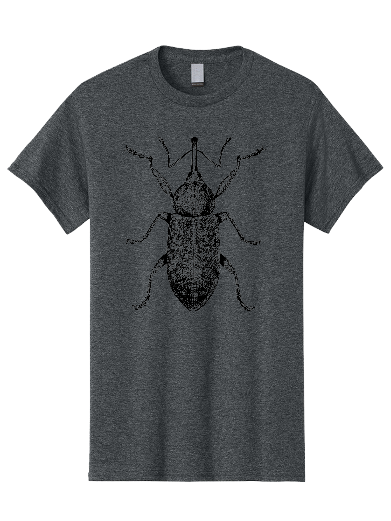 Beetle-2 Men'S Graphic Tee, 100% Cotton, Comfortable Casual Summer Wear, Machine Washable, Boll Weevil, Insect Illustration, Detailed Artwork, Weevil Species, Agricultural Pest, Entomology Art, Black And Green Illustration, Intricate Design Aab505 7
